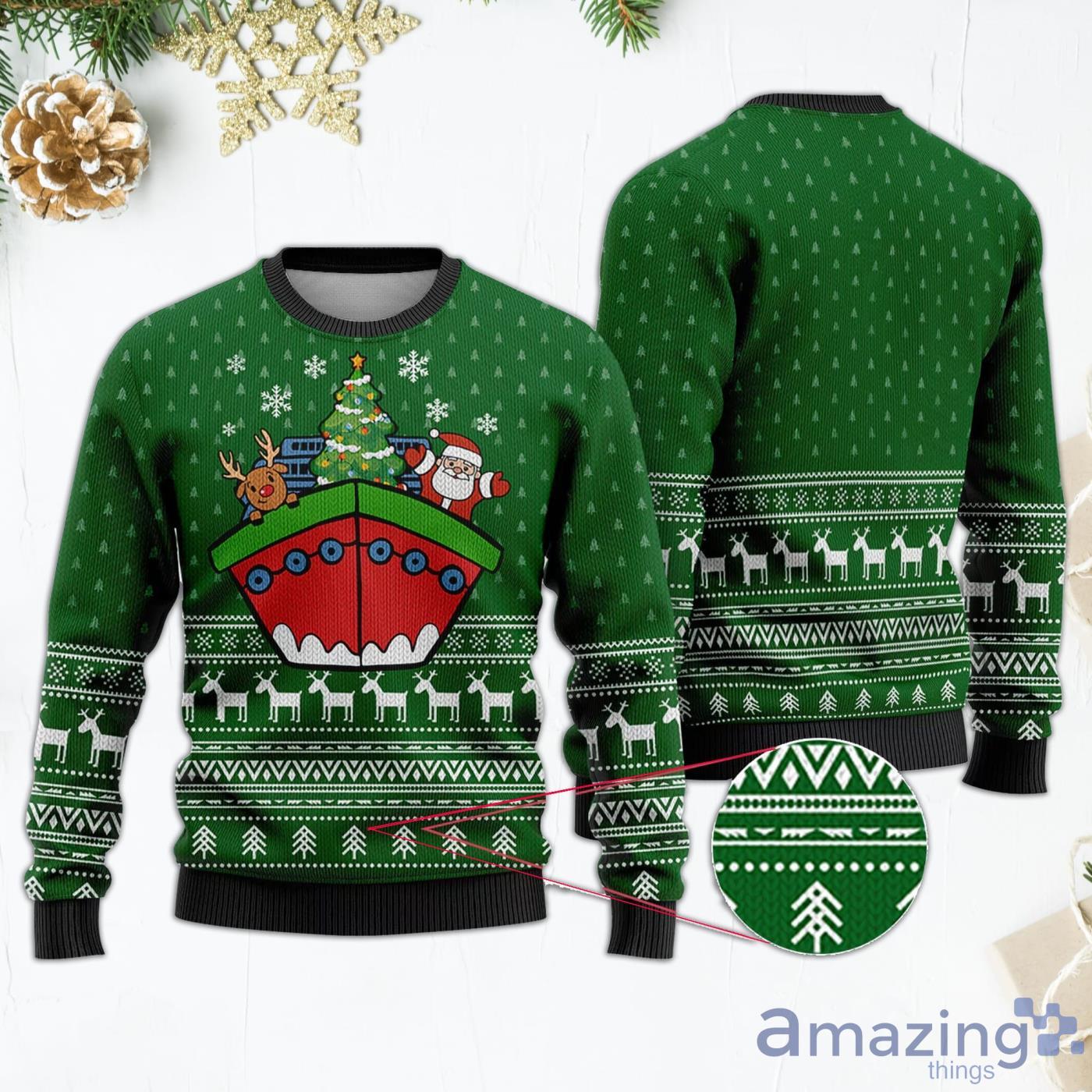 boating ugly christmas sweater