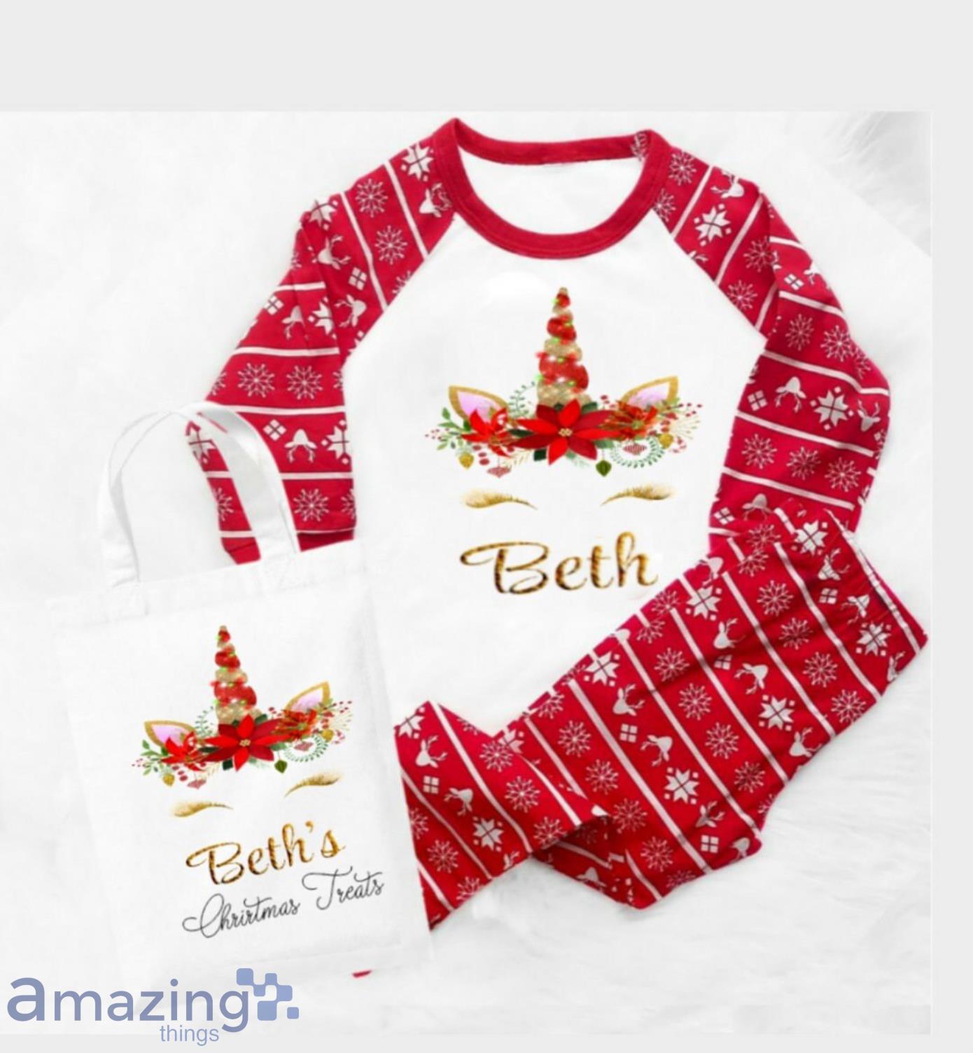Custom Nam Christmas Ugly Sweater Matching Family Pajamas Set Product Photo 2