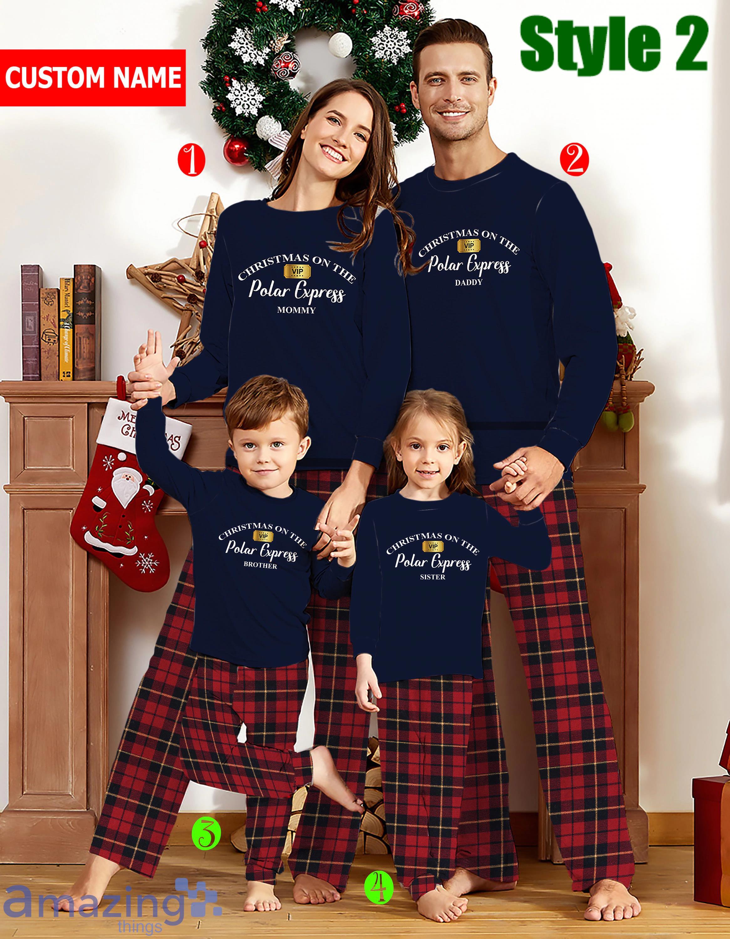 Custom Name Christmas One The Vip Polar Express Matching Family Pajamas Product Photo 2