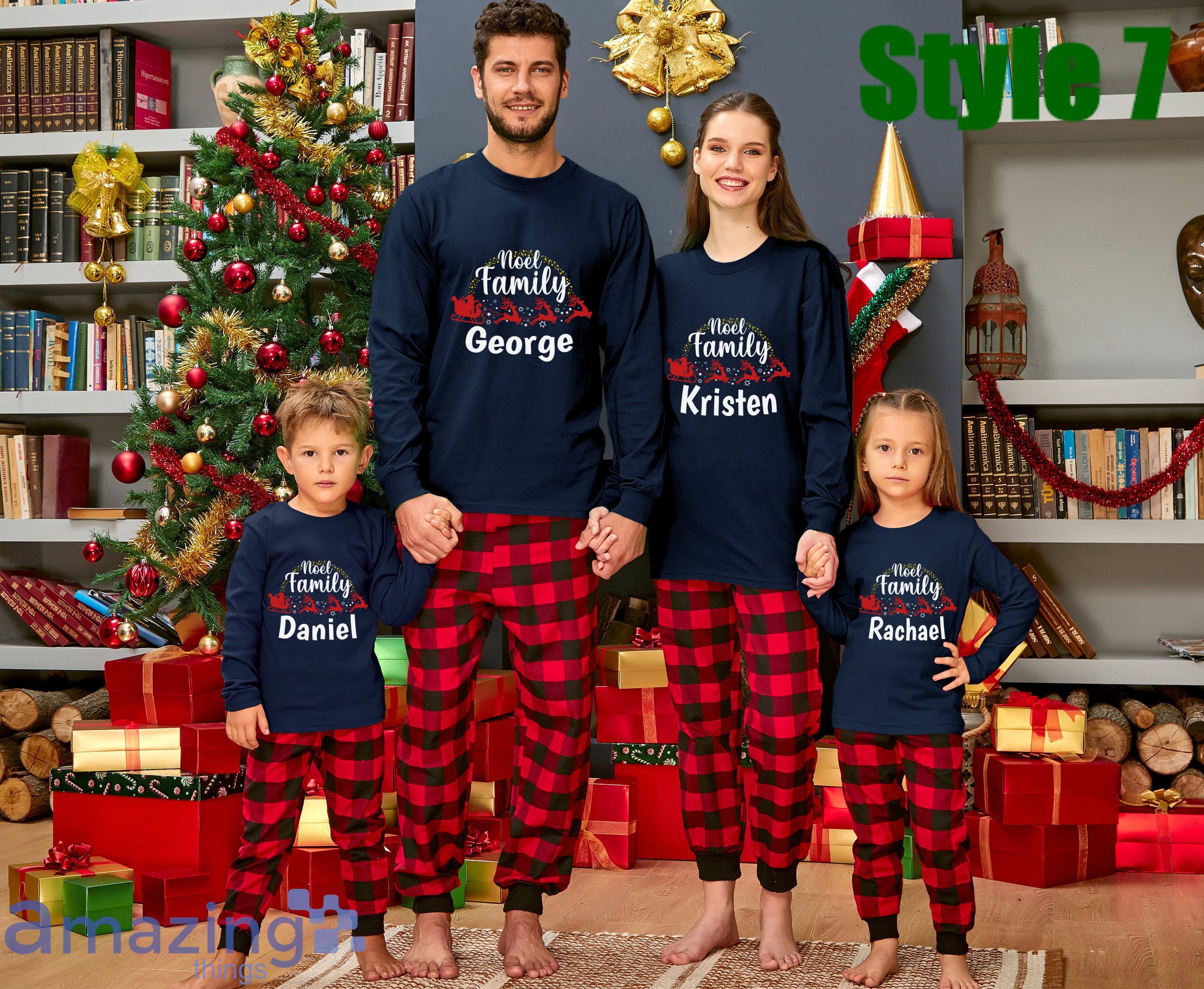 Customized Monogram Christmas Pajamas Set For Family Cotton - Family  Christmas Pajamas By Jenny