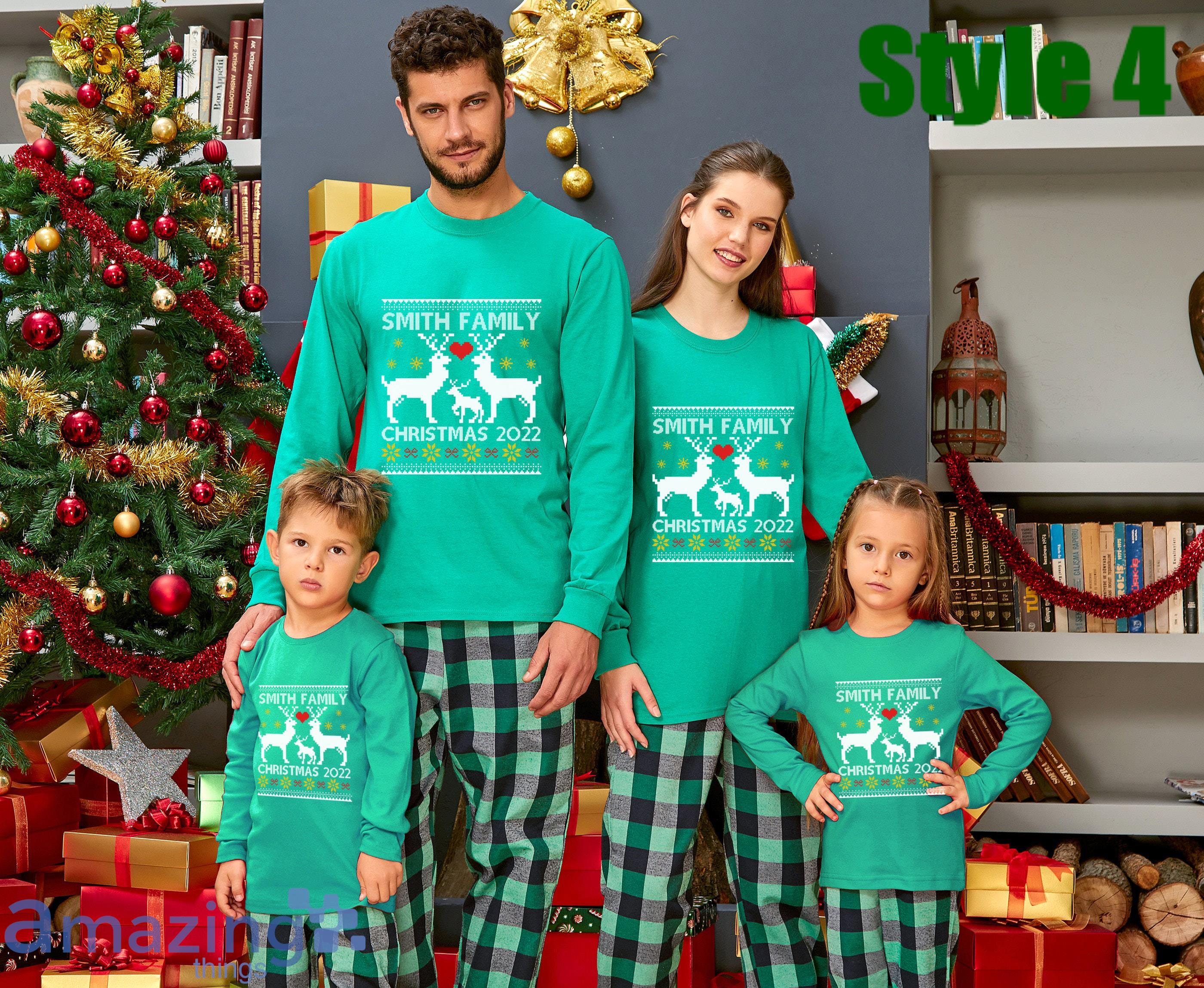 Personalised family discount christmas pyjamas 202