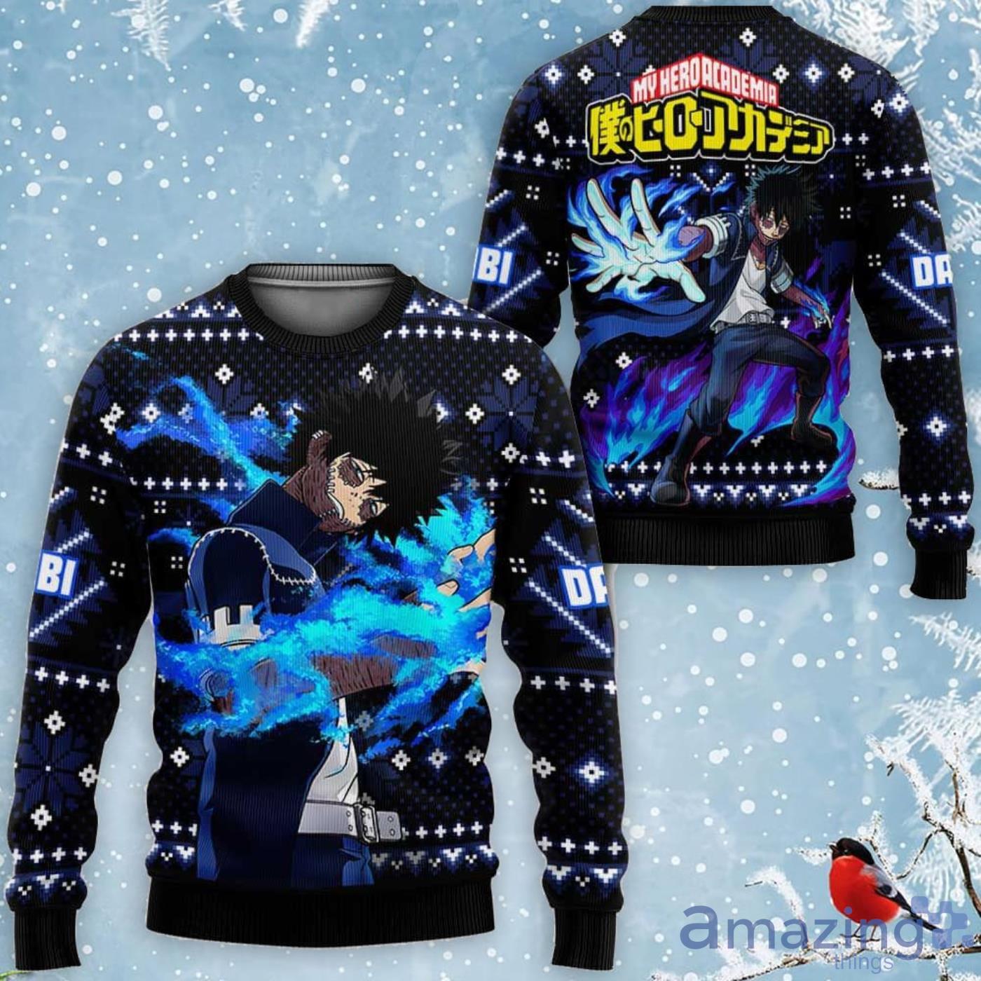 Dabi Custom Anime My Hero Academia Ugly Christmas Sweater Product Photo 1
