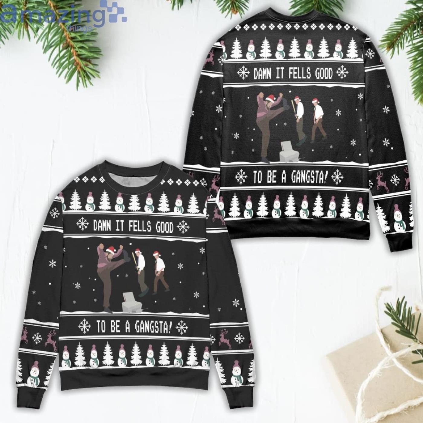 Gangsta hot sale christmas sweater