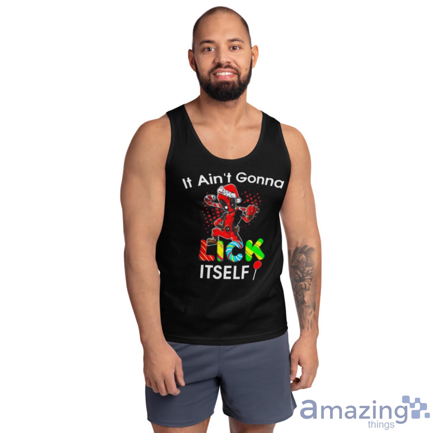 Deadpool It Ain’t Gonna Lick Itself Christmas Shirt image Deadpool It Ain’t Gonna Lick Itself Christmas Shirt - Ultra Cotton Tank Top