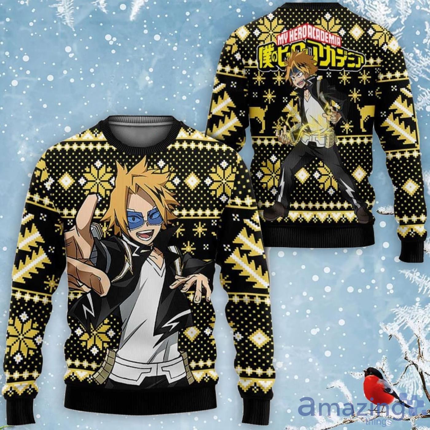 Denki Kaminari Custom Anime My Hero Academia Ugly Christmas Sweater Product Photo 1