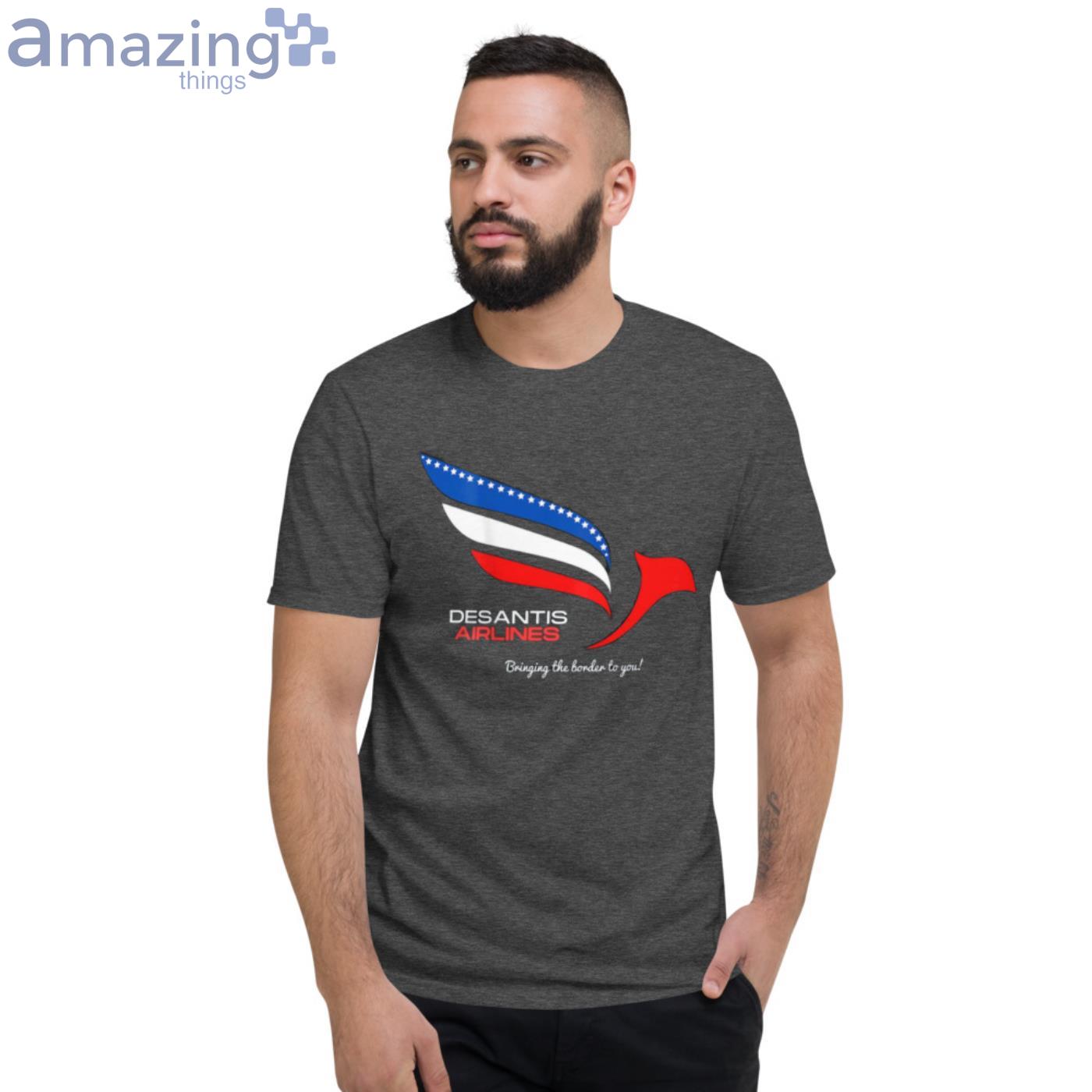 Desantis Airlines Shirt Print on Back image Desantis Airlines Shirt Print on Back - Short Sleeve T-Shirt-1