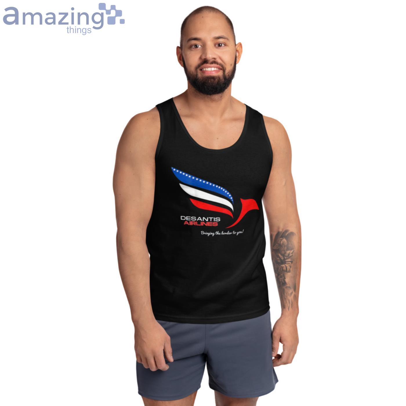 Desantis Airlines Shirt Print on Back image Desantis Airlines Shirt Print on Back - Ultra Cotton Tank Top