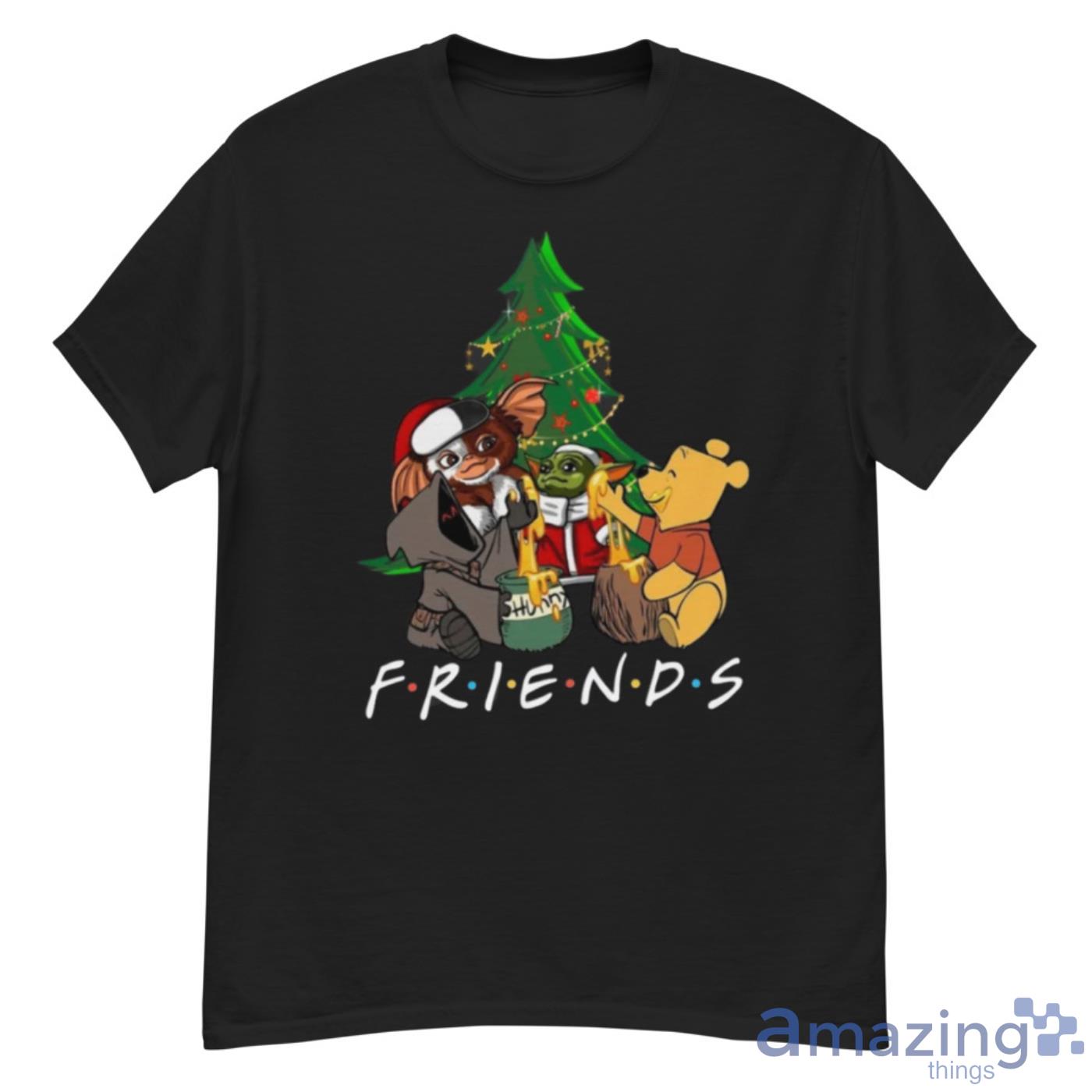 Disney Baby Stitch Yoda And Gizmo Hugging Tree Christmas Shirt - G500 Men’s Classic T-Shirt