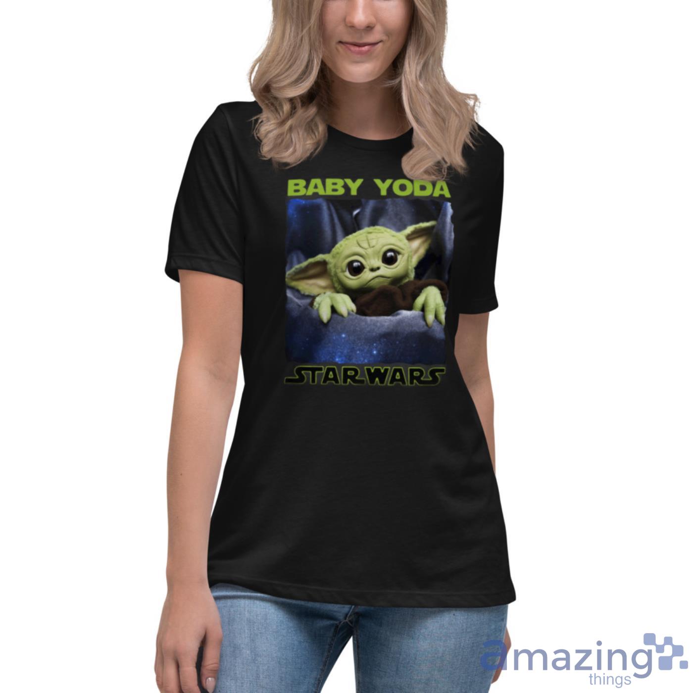 Disney Baby Yoda Cute Star Wars Shirts image Disney Baby Yoda Cute Star Wars Shirts - Womens Relaxed Short Sleeve Jersey Tee