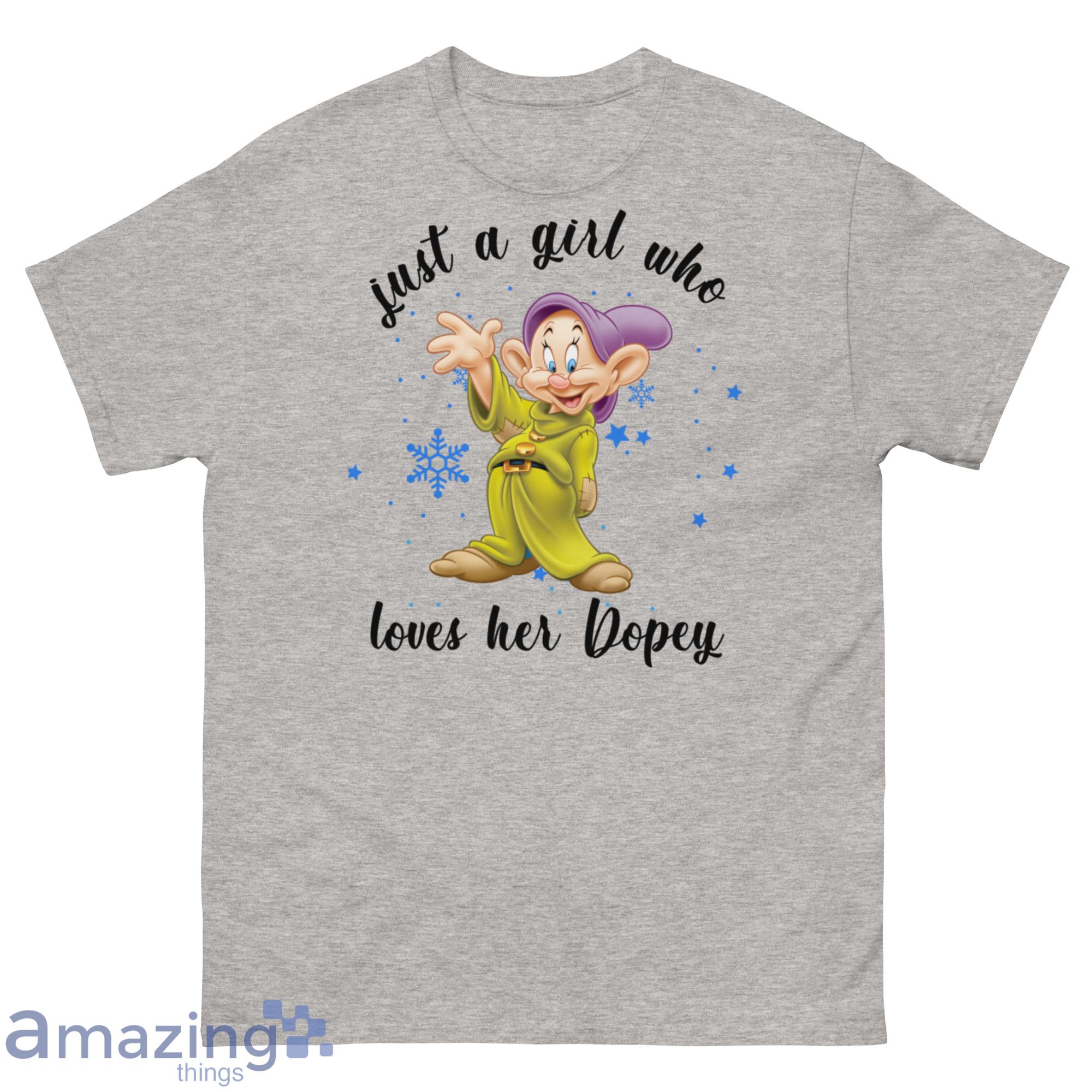 Disney Just A Girl Who Loves Her Dopey Dwarfs Christmas Sweatshirt Shirt 