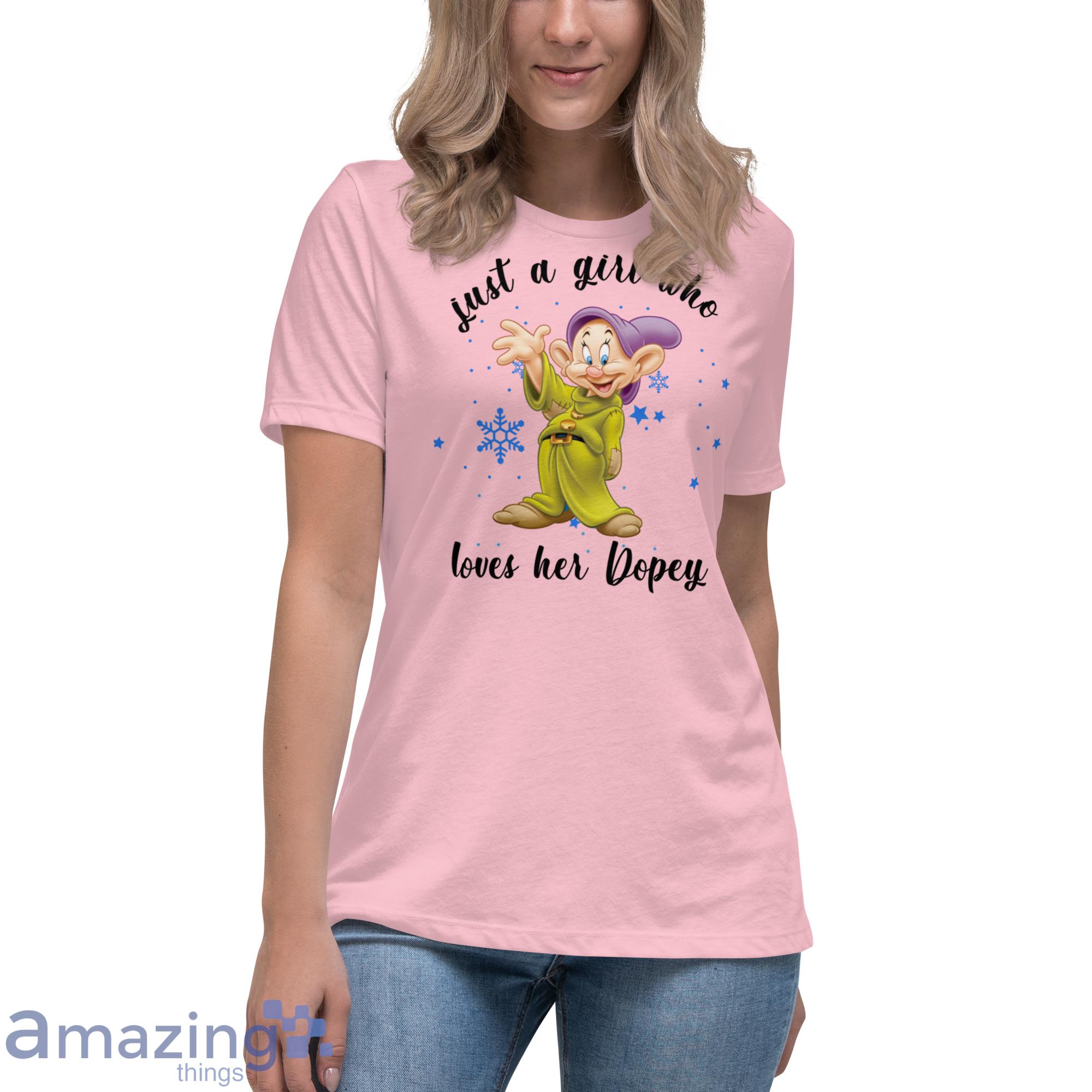 Disney Just A Girl Who Loves Her Dopey Dwarfs Christmas Sweatshirt Shirt 