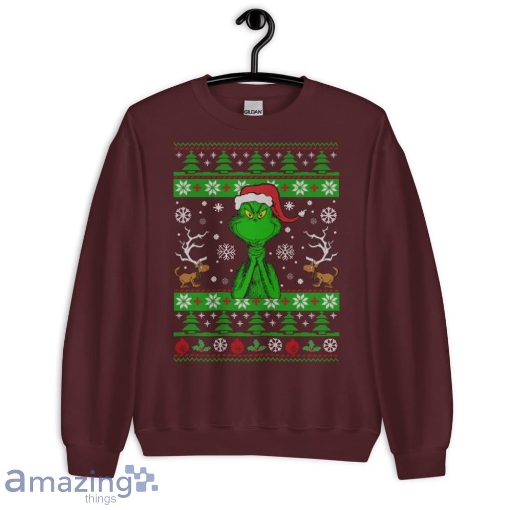 Carolina Panthers Christmas Ugly Sweater Grinch And Scooby-Doo Show Your  Team Spirit