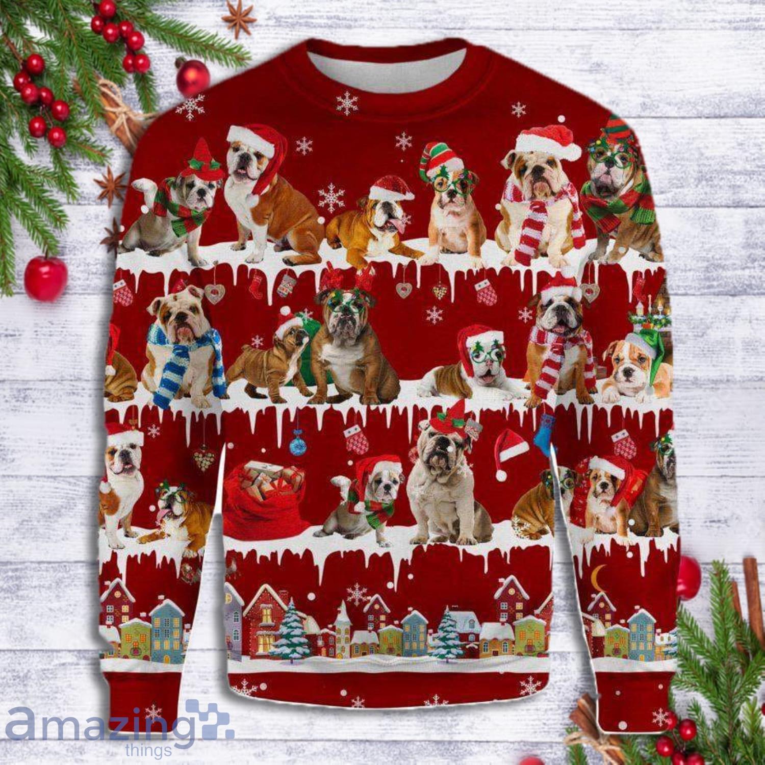 english bulldog ugly sweater