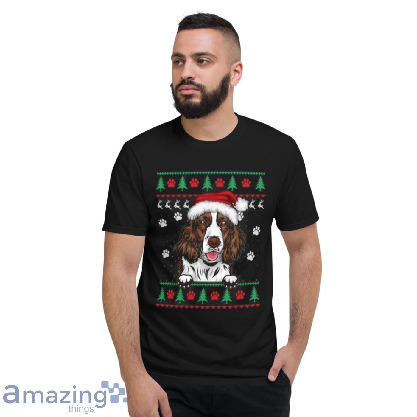 springer spaniel christmas t shirt