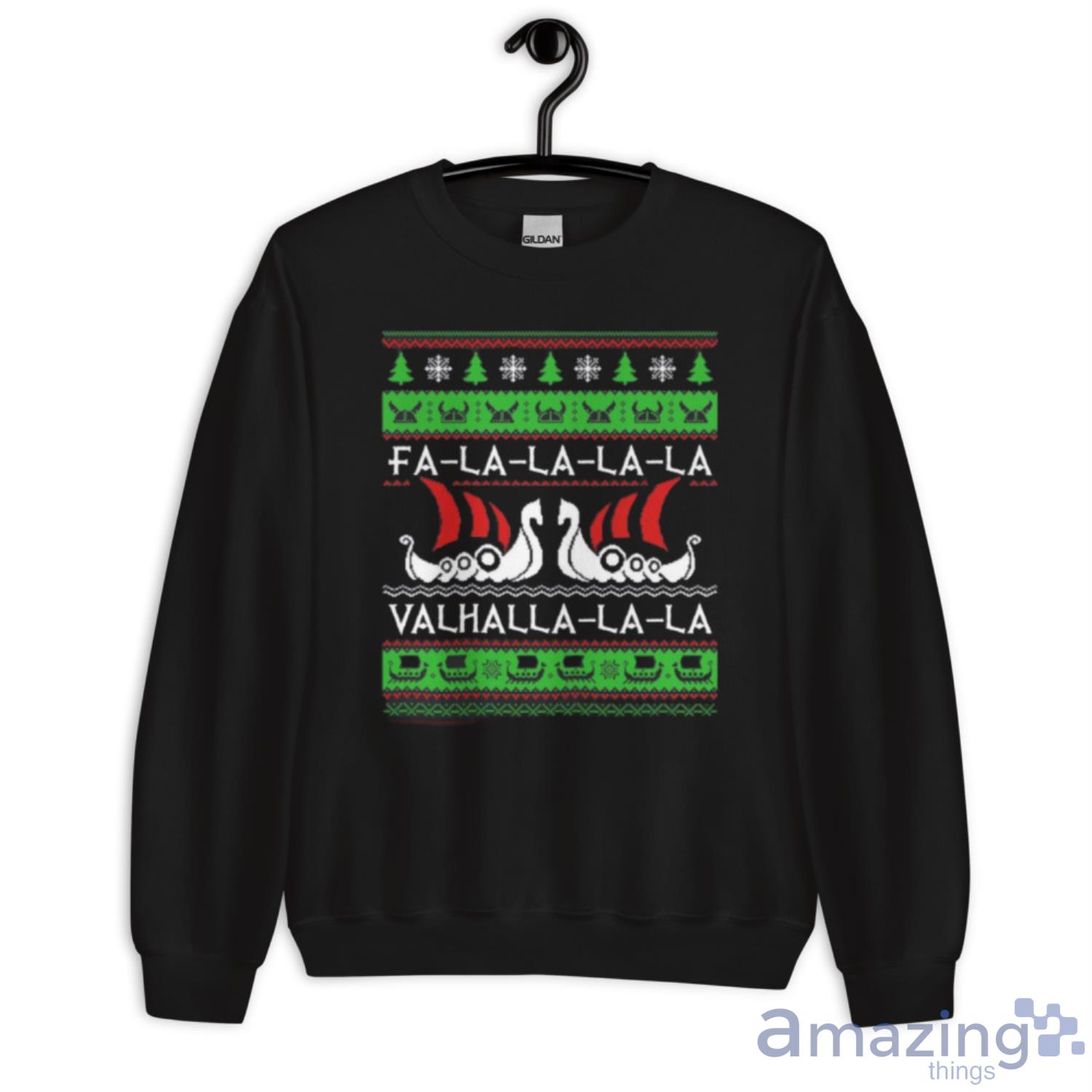 Fa – La – La Valhalla Christmas Shirt image Fa – La – La Valhalla Christmas Shirt - Unisex Crewneck Sweatshirt