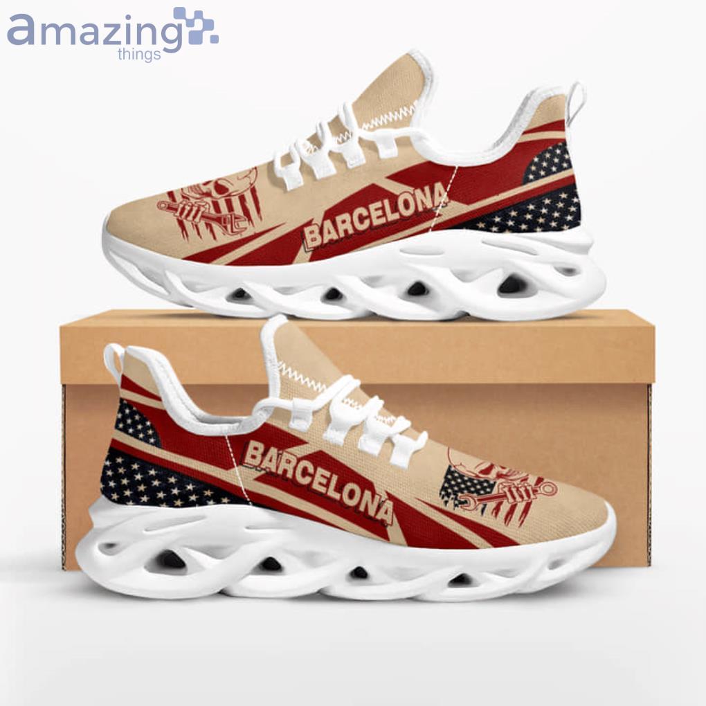 FC Barcelona Skull Bring Wrench Max Soul Shoes Gift For Fans Sport Product Photo 1