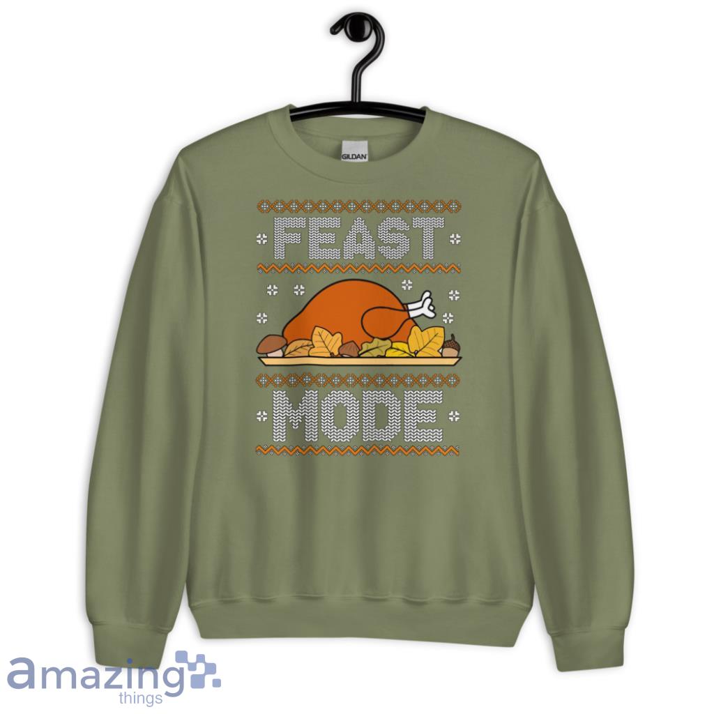 Feast Mode Thanksgiving Christmas Sweatshirt image Feast Mode Thanksgiving Christmas Sweatshirt - G185 Crewneck Sweatshirt-3