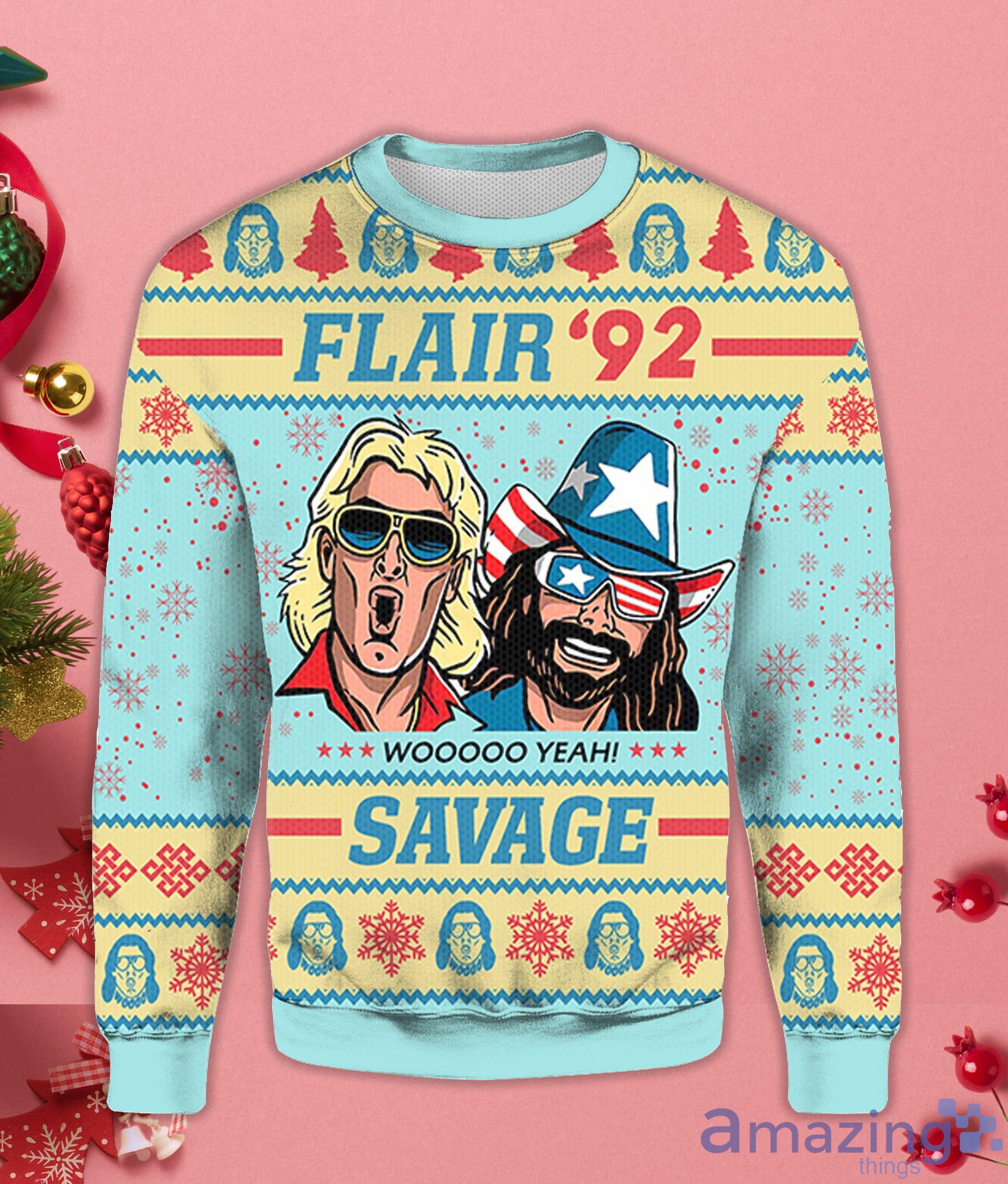 Flair 92 Savage Christmas Gift Ugly Christmas Sweater Product Photo 1