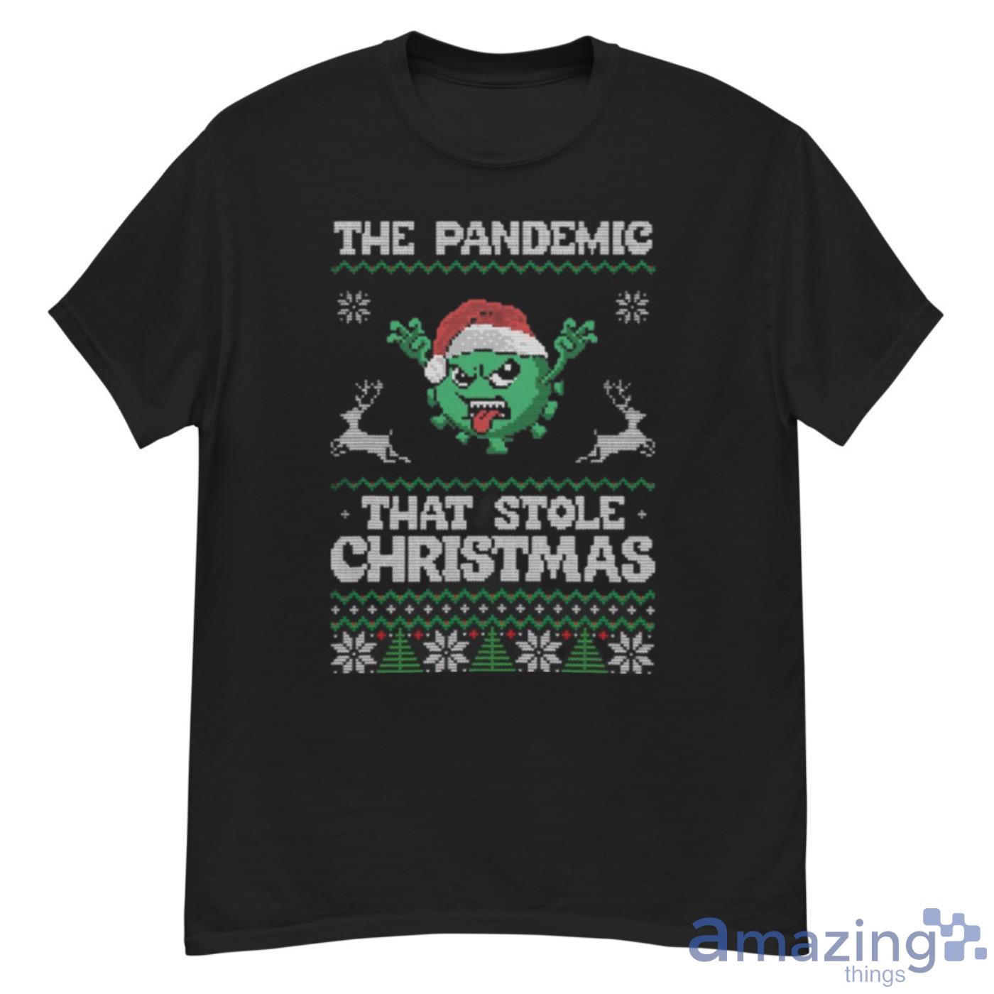 Funny The Pandemic That Stole Christmas Hat Santa Shirt - G500 Men’s Classic T-Shirt