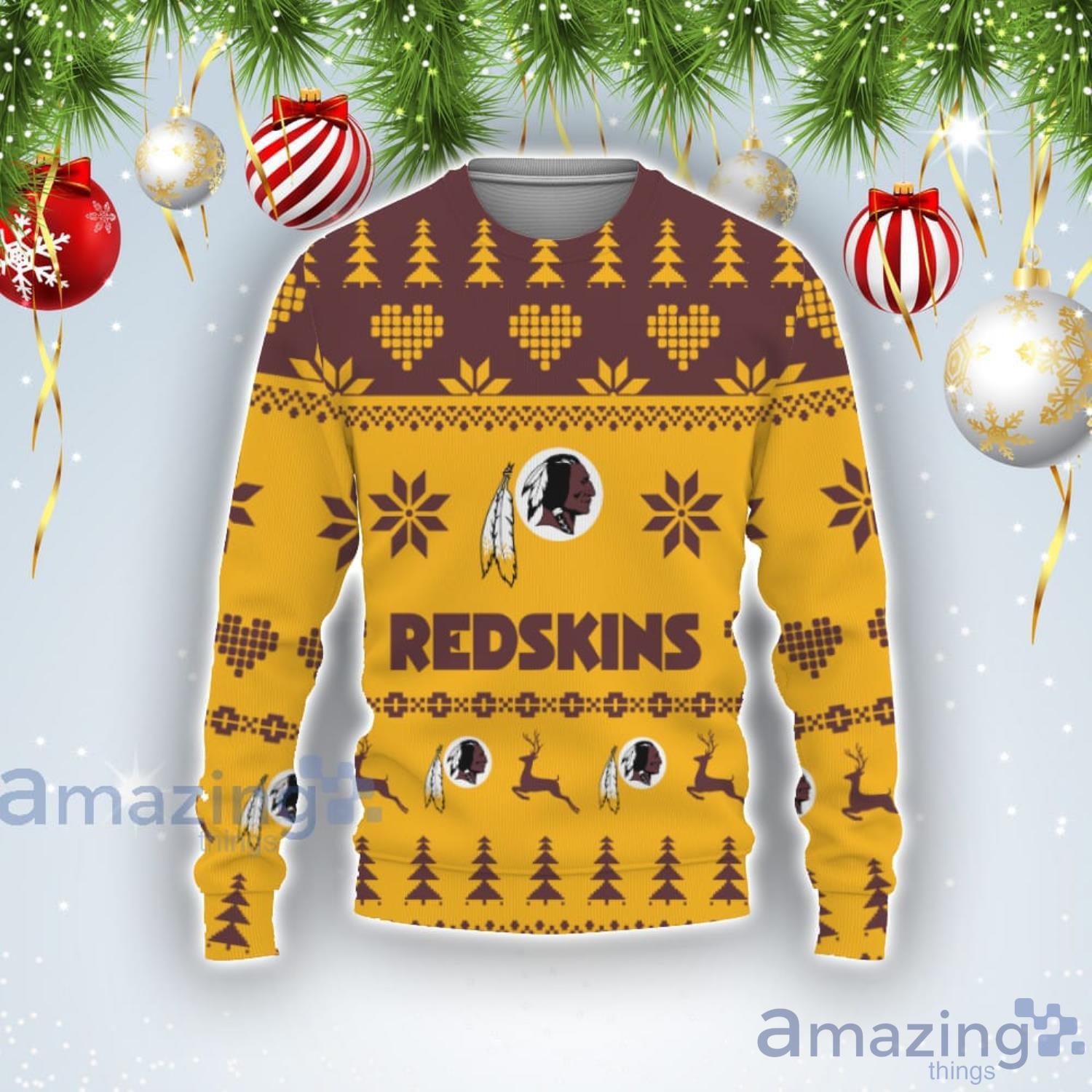 Snoopy and Charlie Washington Redskins Christmas Sweater • Kybershop