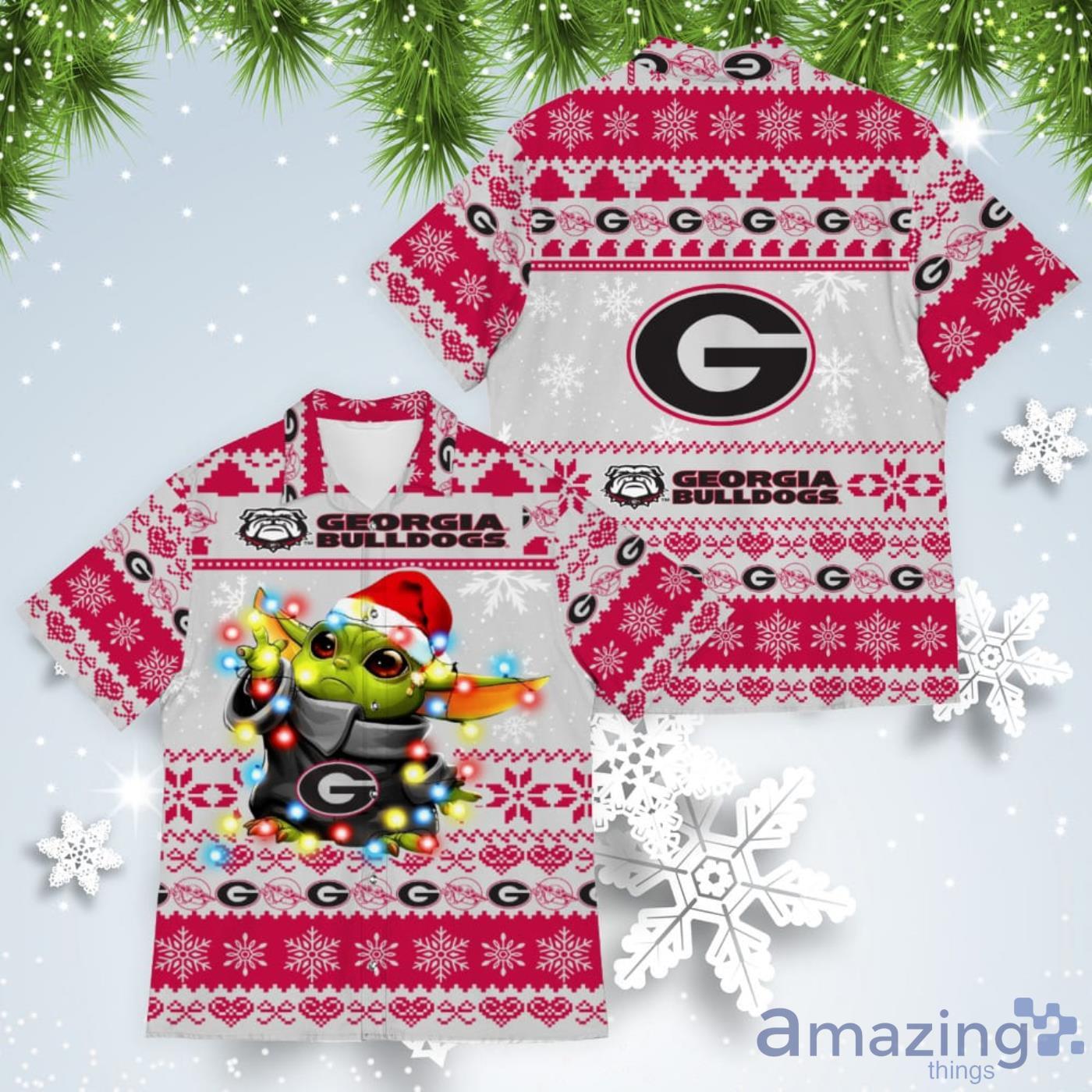 Kansas City Chiefs Baby Yoda Star Wars American Ugly Christmas Sweater  Pattern Hawaiian Shirt - Banantees