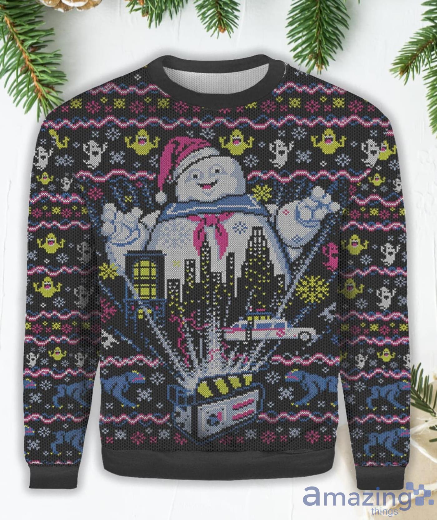 Ghostbusters Santa Ugly Christmas Sweater Product Photo 1