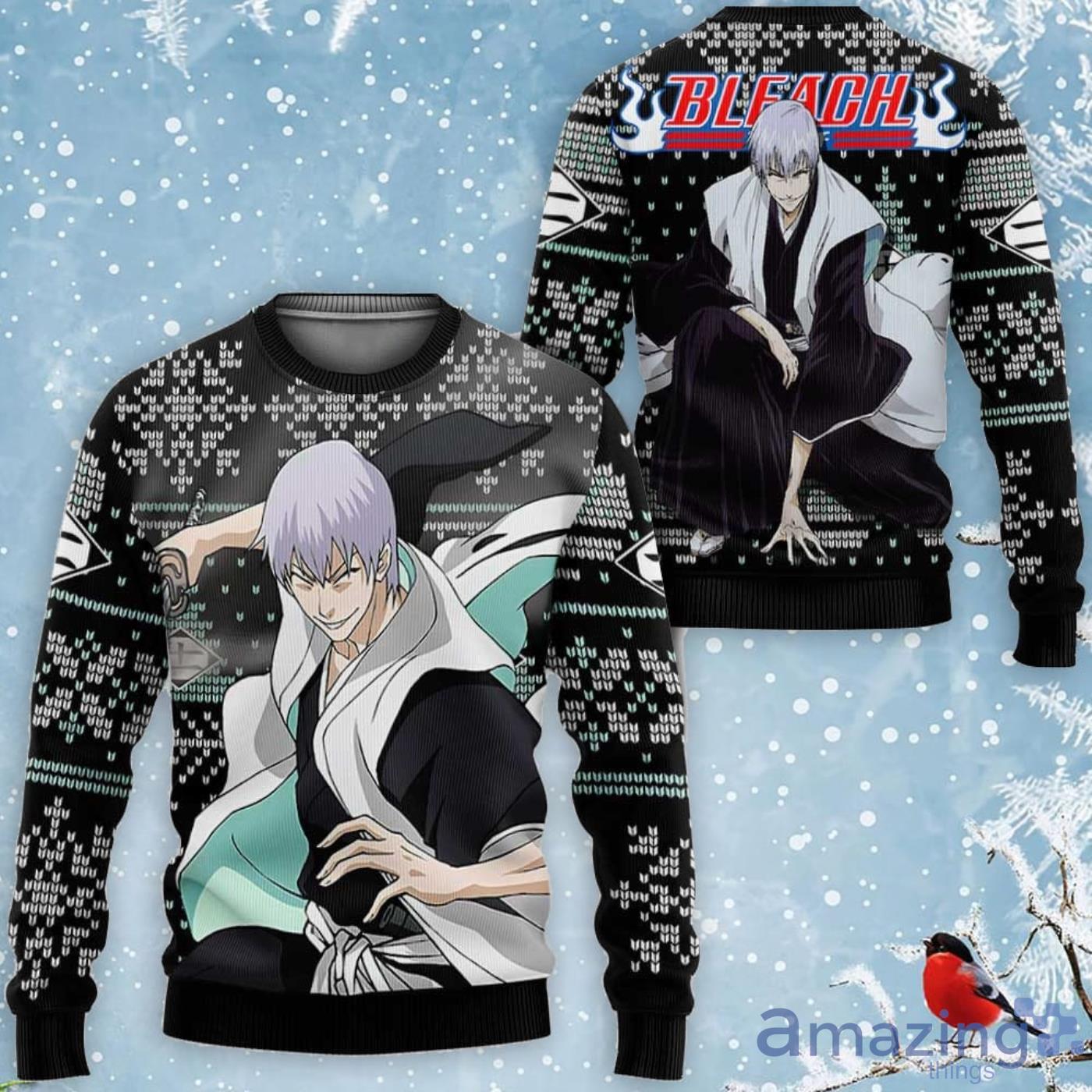 Gin Ichimaru Custom Anime Bleach Ugly Christmas Sweater