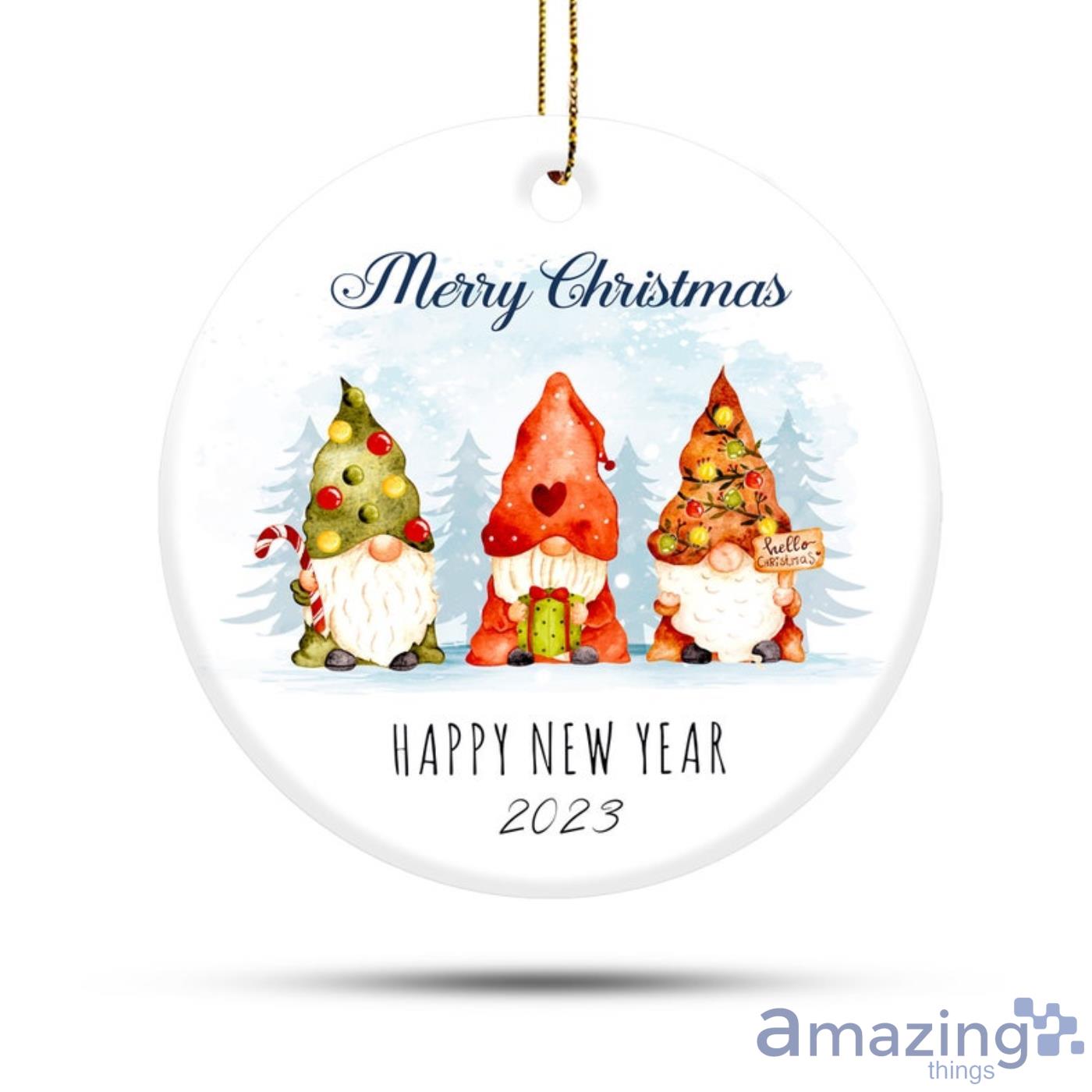 Gnome Merry Christmas Ornaments For Christmas Tree Product Photo 1