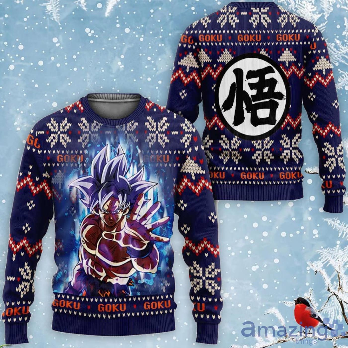 Goku Ultra Instinct Custom Anime Dragon Ball Ugly Christmas Sweater Product Photo 1