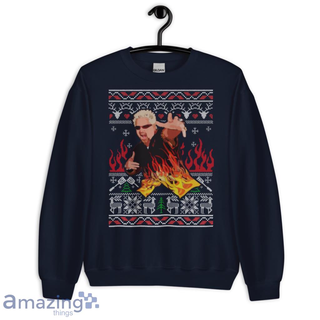 Guy Fieri Christmas Sweatshirt - G185 Crewneck Sweatshirt-1 Guy Fieri Christmas Sweatshirt - G185 Crewneck Sweatshirt-1