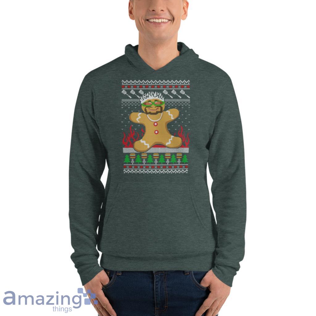 Guy Fieri Ugly Christmas Sweatshirt image Guy Fieri Ugly Christmas Sweatshirt - Unisex Fleece Pullover Hoodie-1