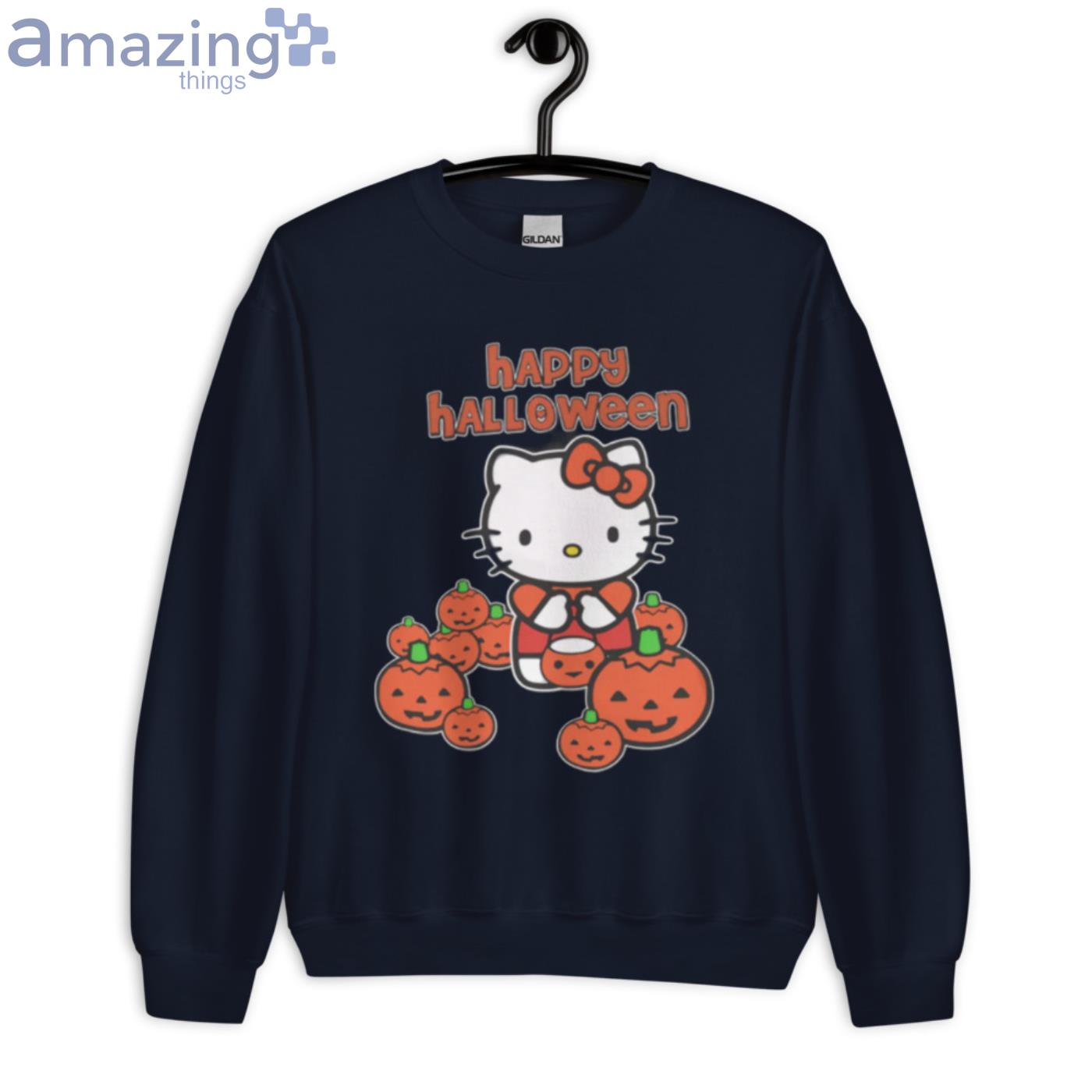 Halloween Hello Kitty T Shirt image Halloween Hello Kitty T-Shirt - Unisex Crewneck Sweatshirt-1