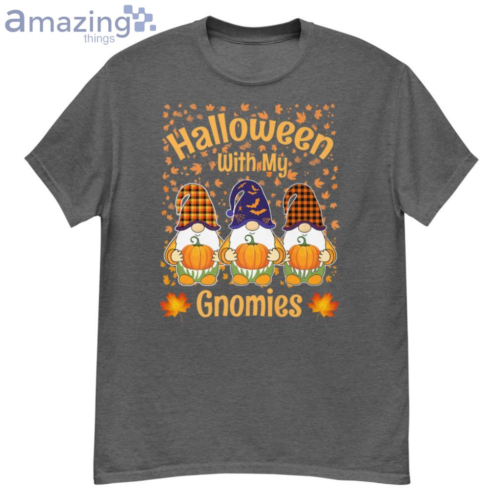 Halloween with my Gnomies Halloween Gnomes Holding Pumpkins Premium T-Shirt Product Photo 1