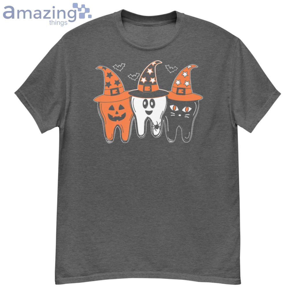 Happy Hallothanksmas Halloween Dental Squad Nurse Premium T-Shirt Product Photo 1