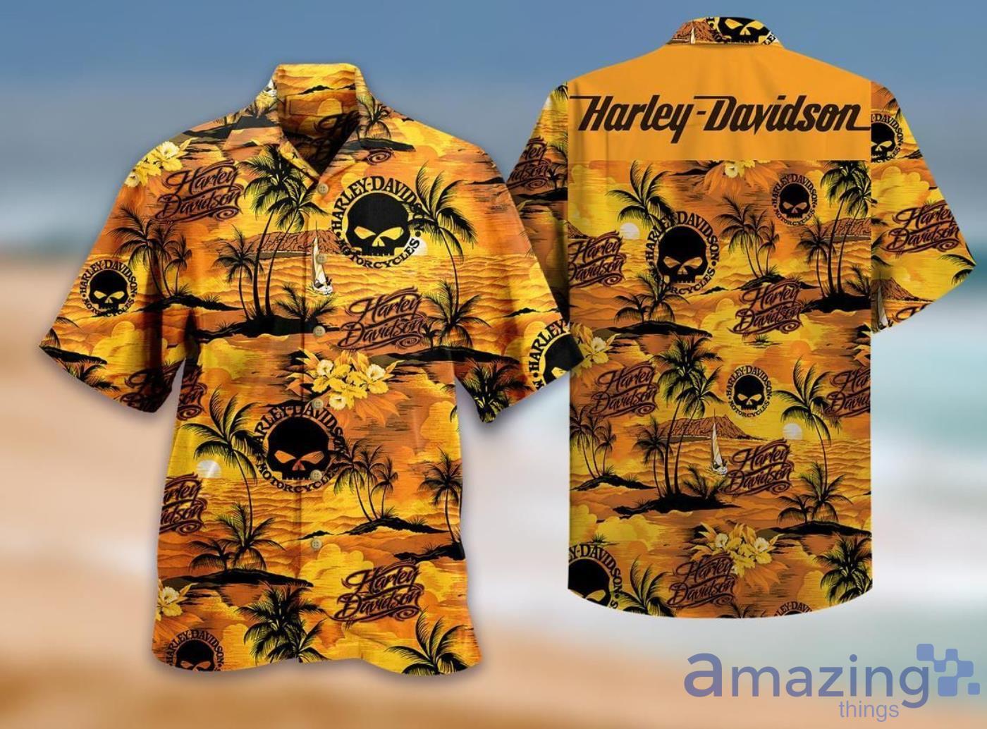 Harley-Davidson H Tropical And Island Pattern Short Sleeves Hawaiian Shirt Product Photo 1