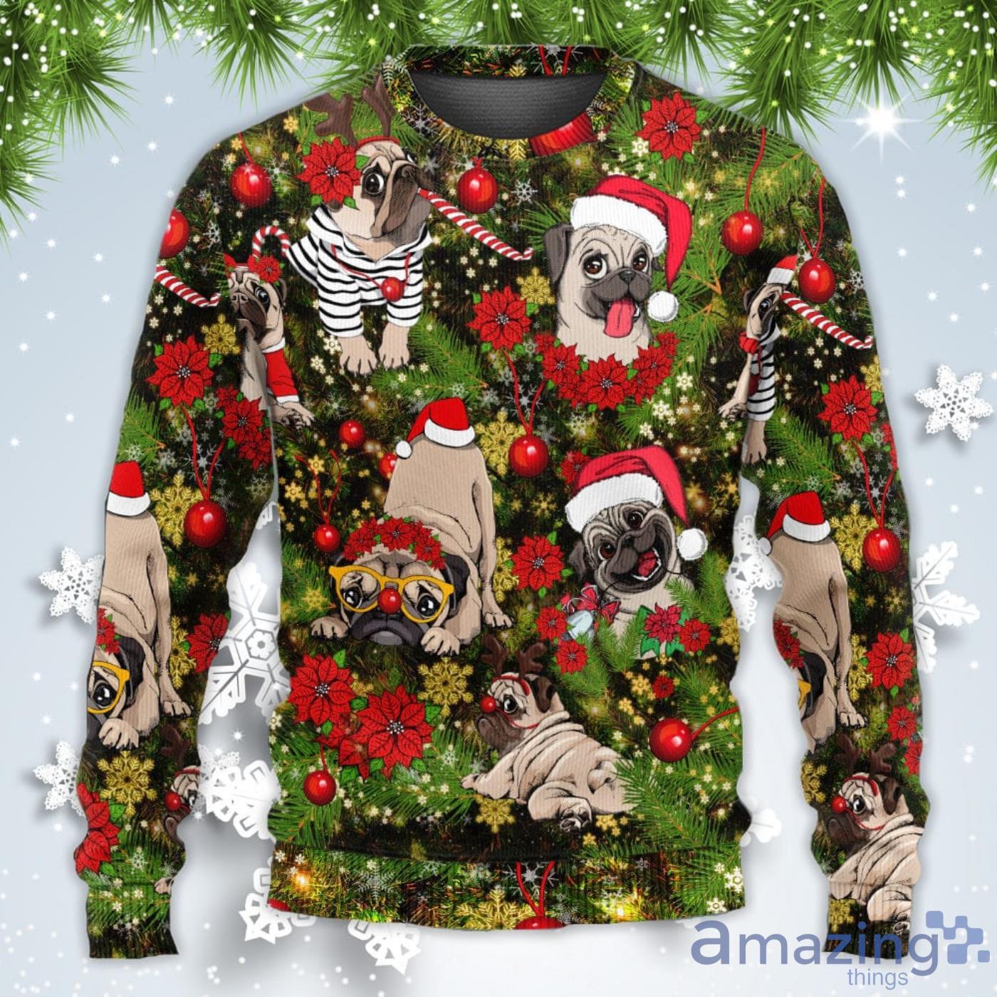 Merry hotsell pugmas sweater