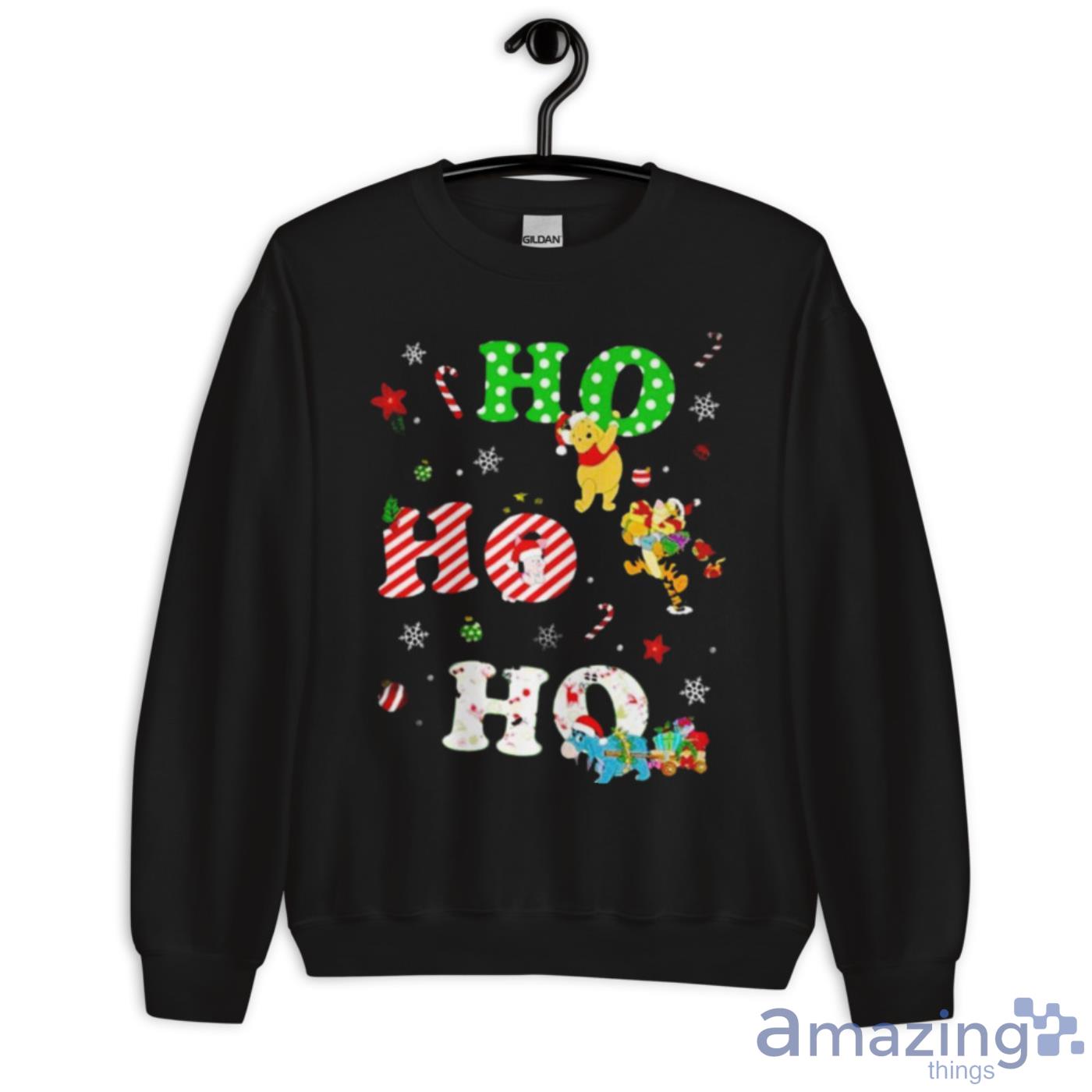 Ho Ho Ho Pooh And Friends Christmas Shirt image Ho Ho Ho Pooh And Friends Christmas Shirt - Unisex Crewneck Sweatshirt