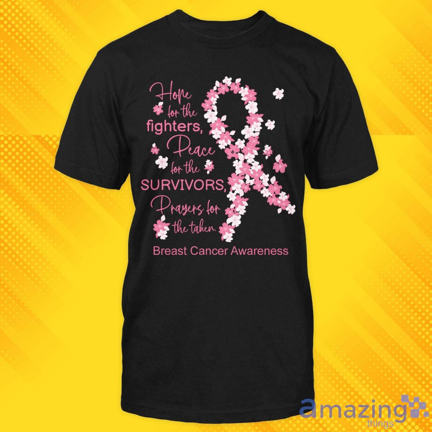 Hope For The Fighters Breast Cancer Awareness T-shirt - hope-for-the-fighters-breast-cancer-awareness-t-shirt-1