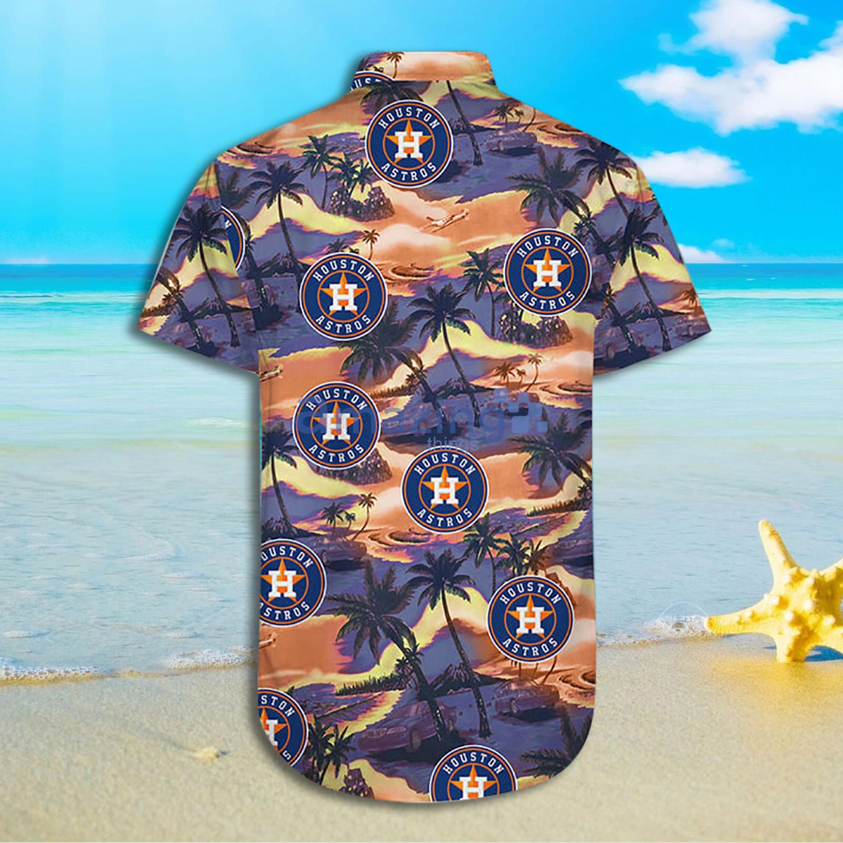 Endastore Houston Astros Palm Tree Hawaiian Shirt