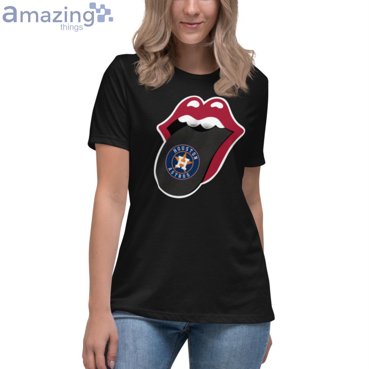 Astros shirt - Womens Astros shirt - Cute Astros shirt - Retro - Baseball -  tongue - Leopard