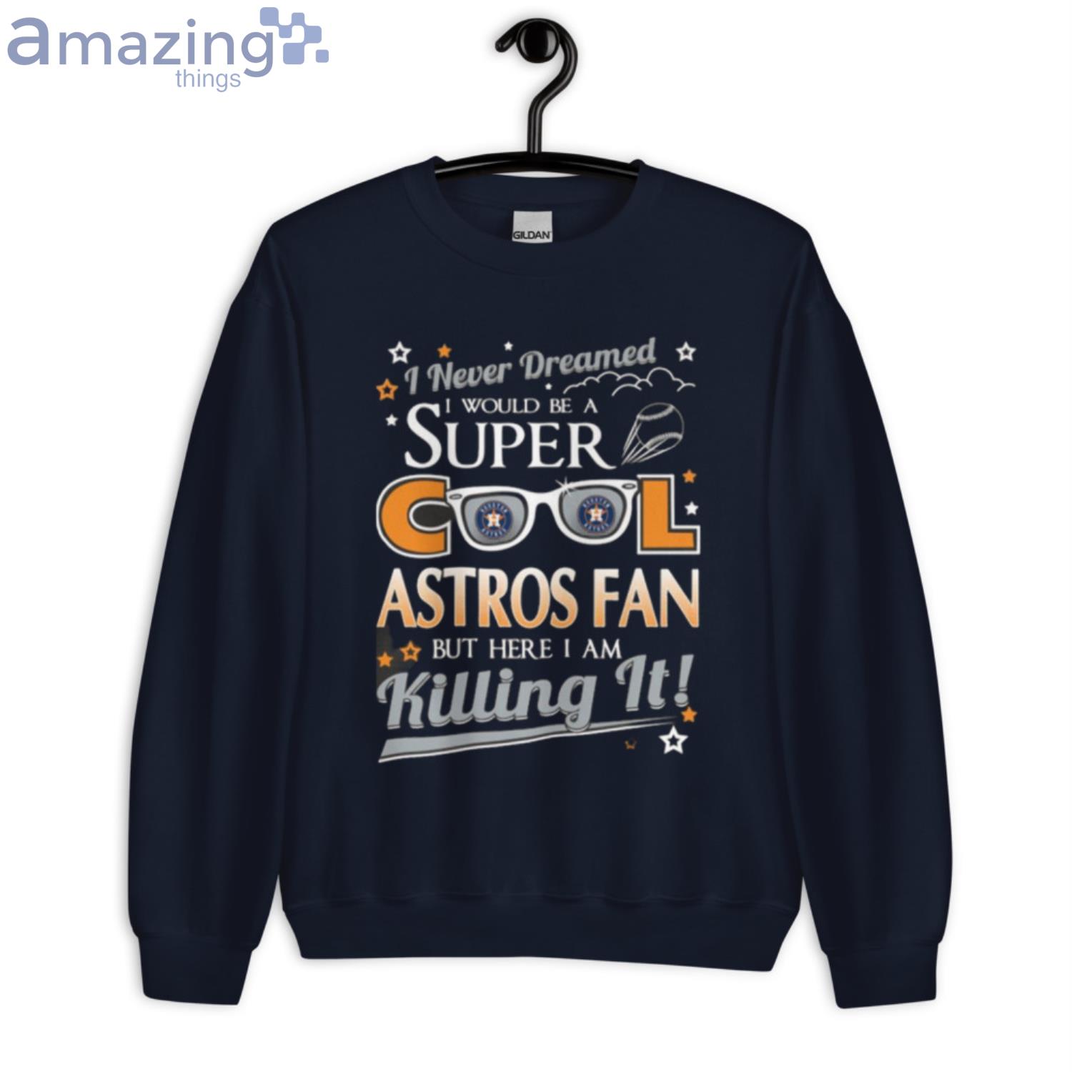 Vintage Retro Astros 90s Houston Baseball Crewneck Sweatshirt Shirt