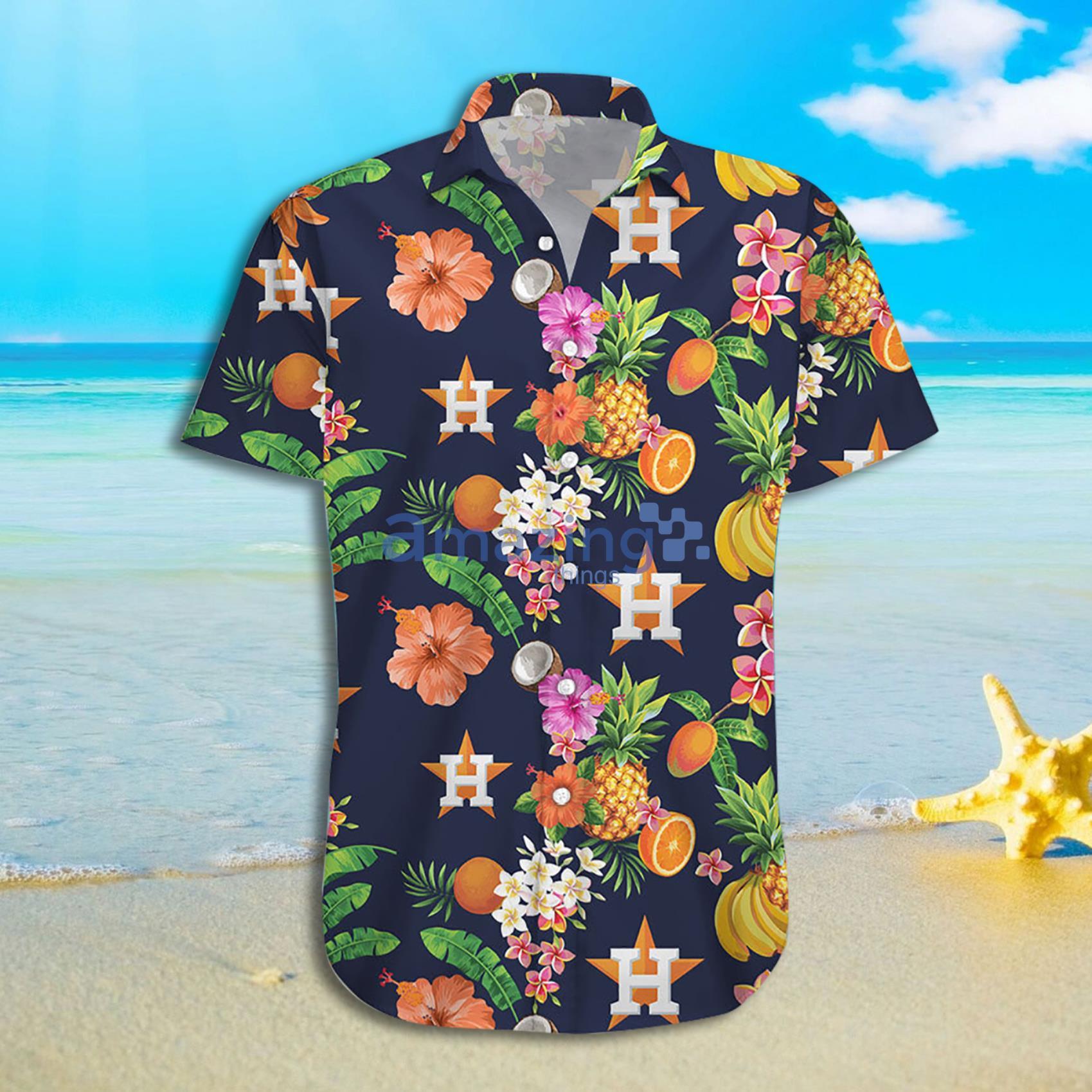 Houston Astros MLB Fruit Tropical Short Sleeves Hawaiian Shirt