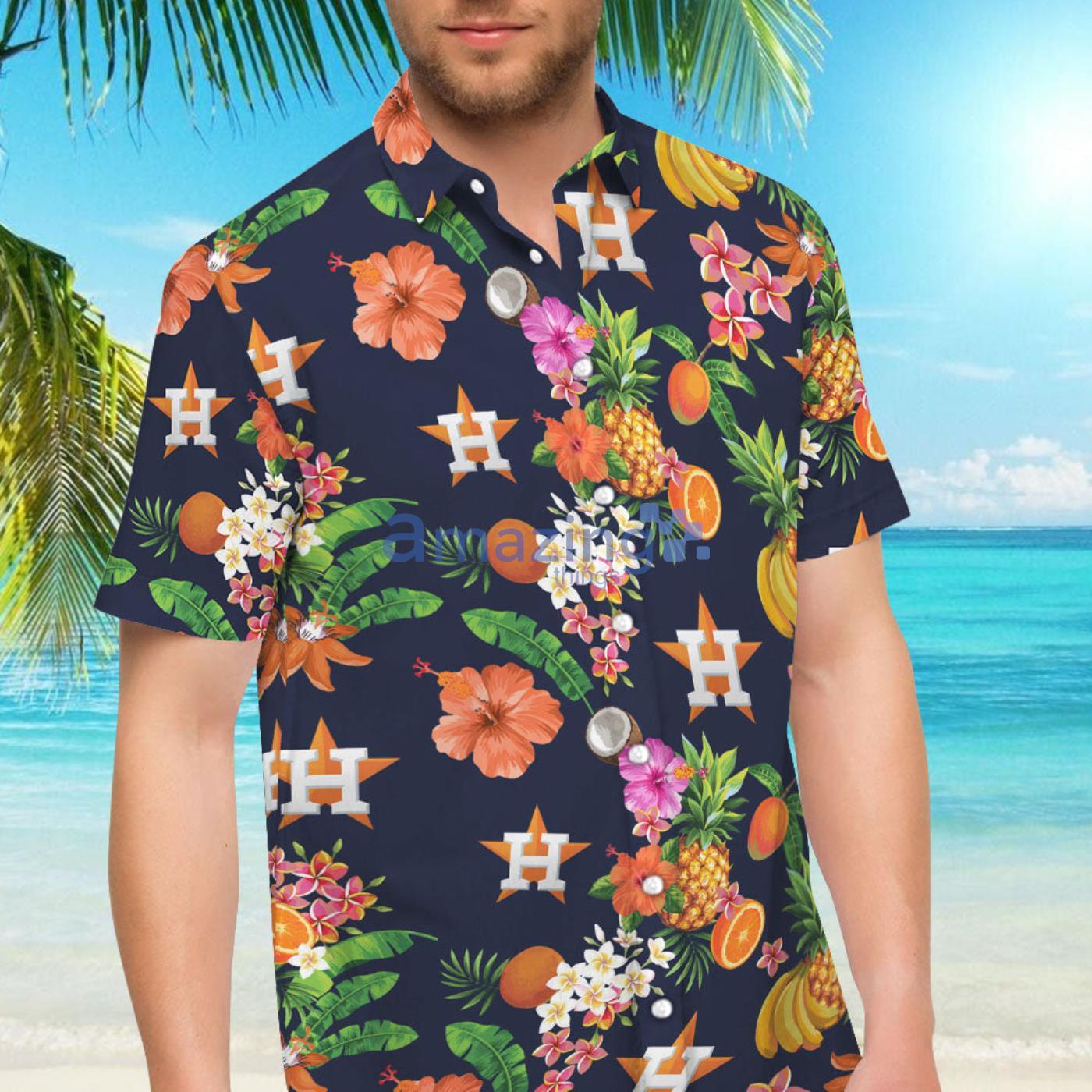 Houston Astros MLB Fruit Tropical Short Sleeves Hawaiian Shirt