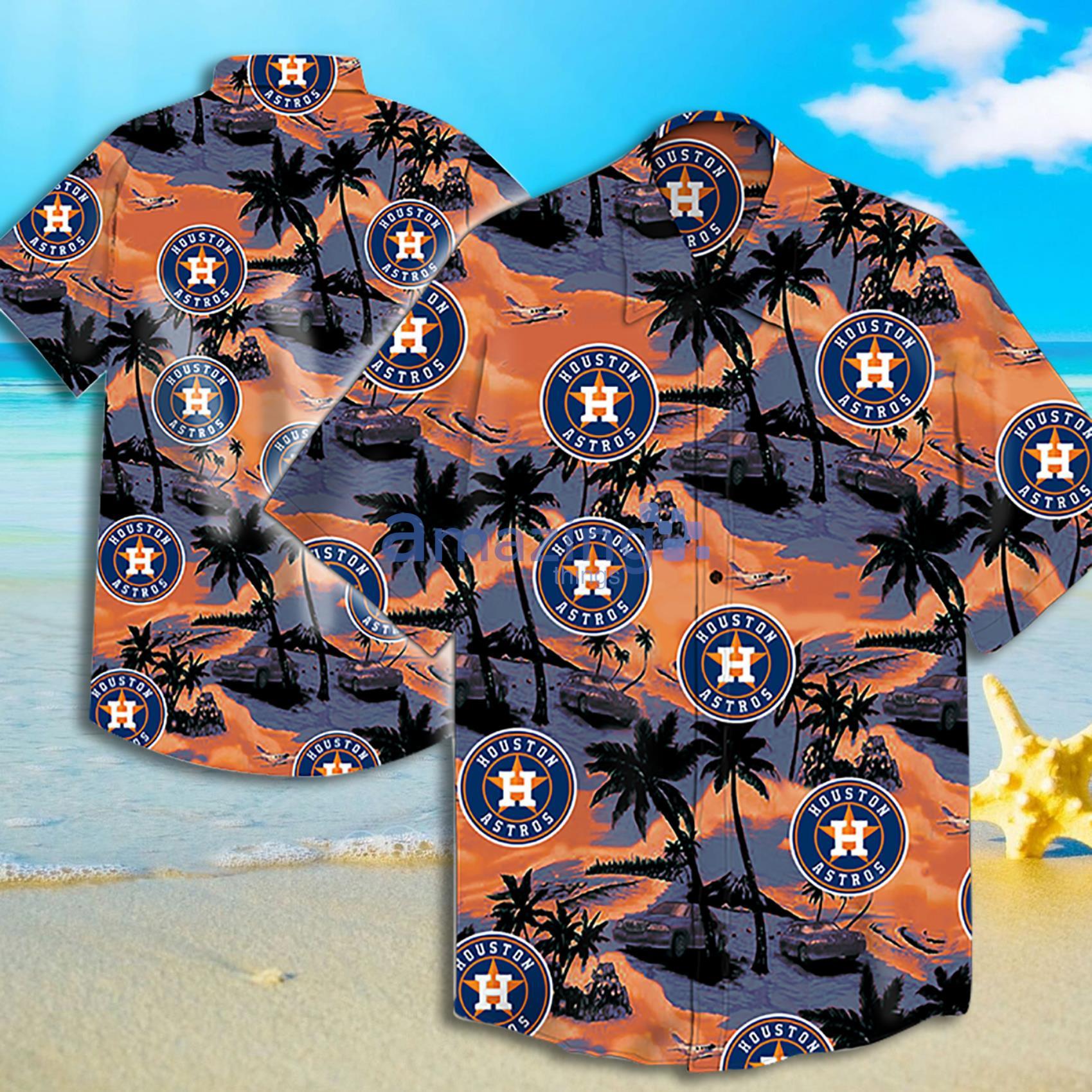 Houston Astros Palm Tree Hawaiian Shirt