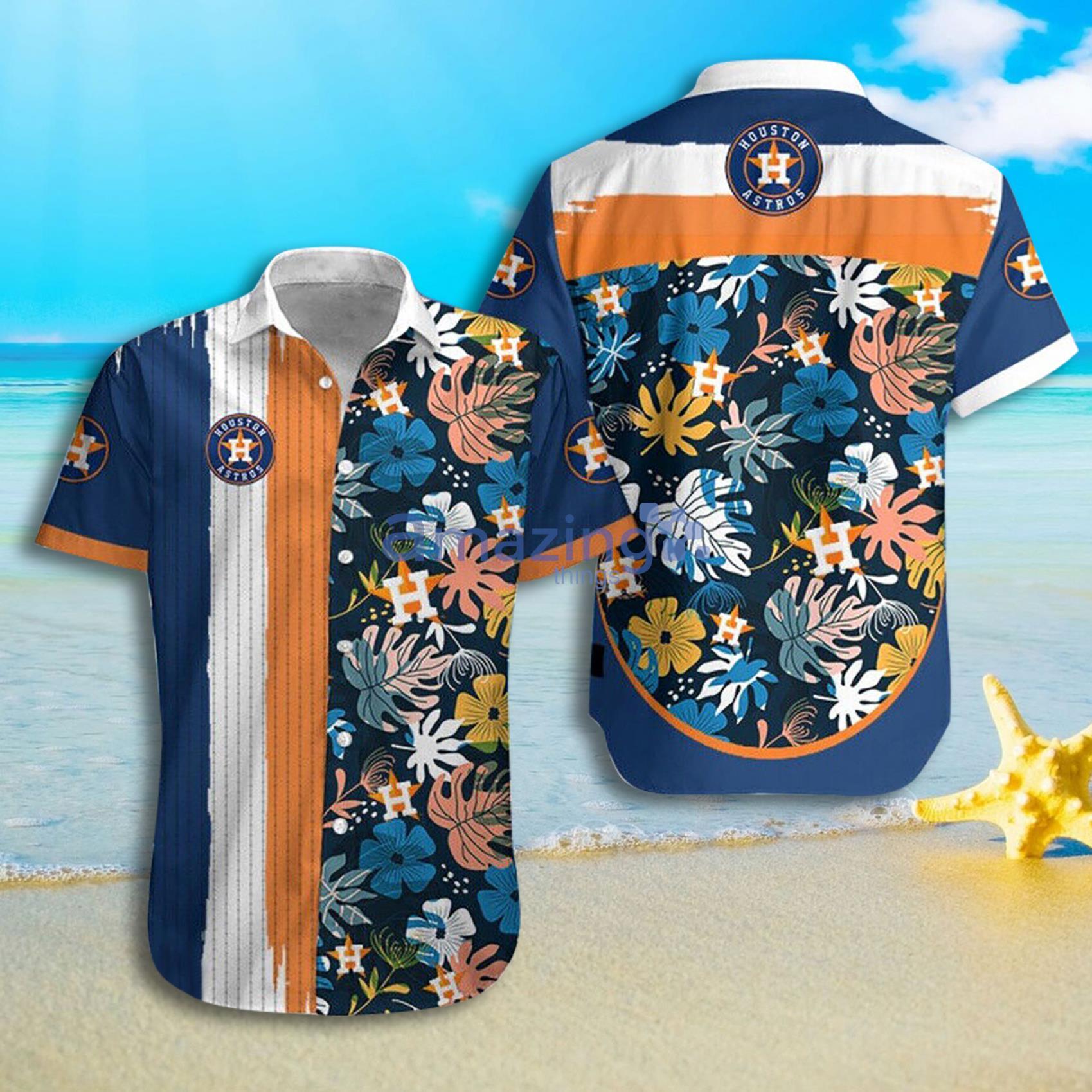 Houston Astros Flamingos Pattern Tropical Short Sleeves Hawaiian Shirt