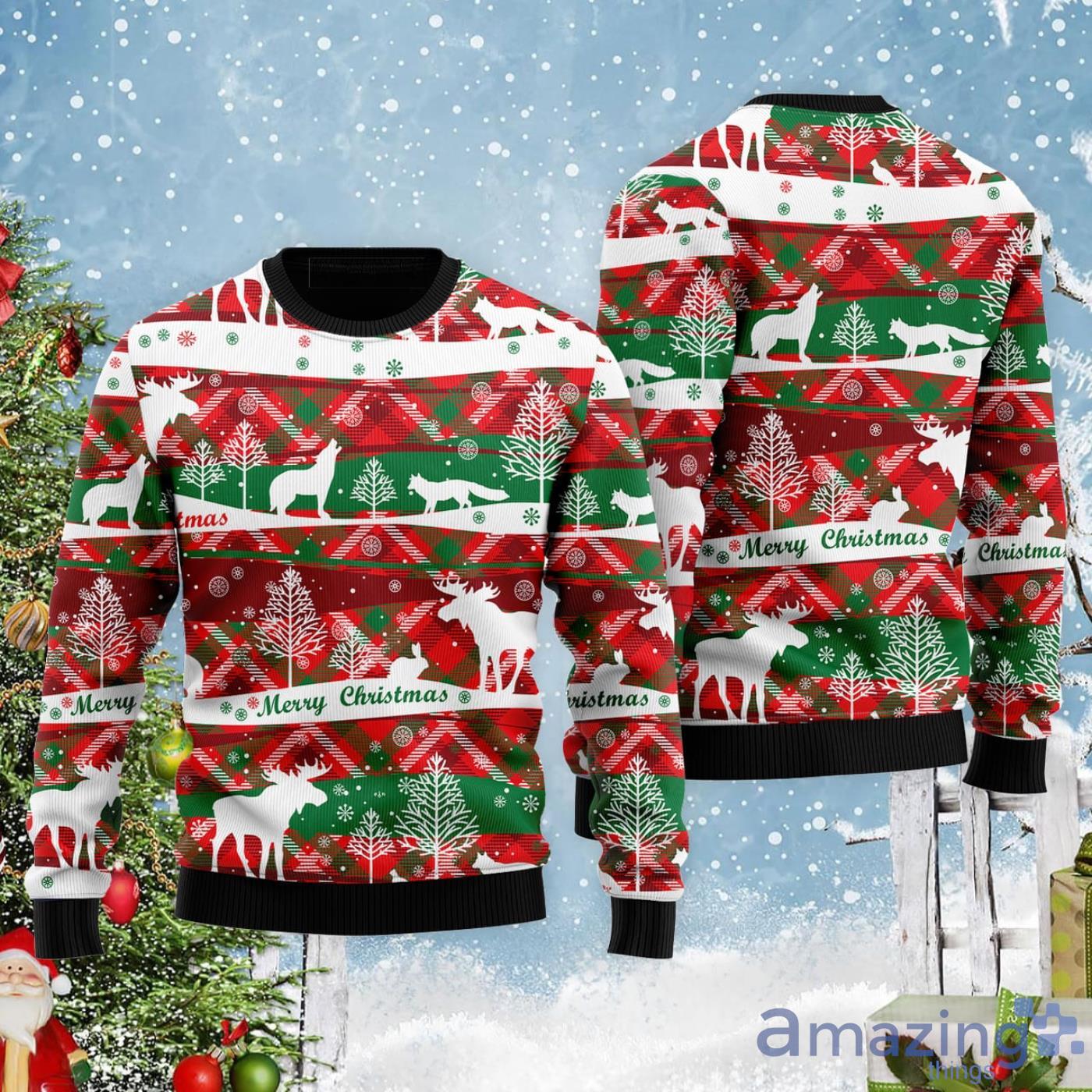 Dallas Cowboys Christmas Forrest Winter Pattern Ugly Christmas