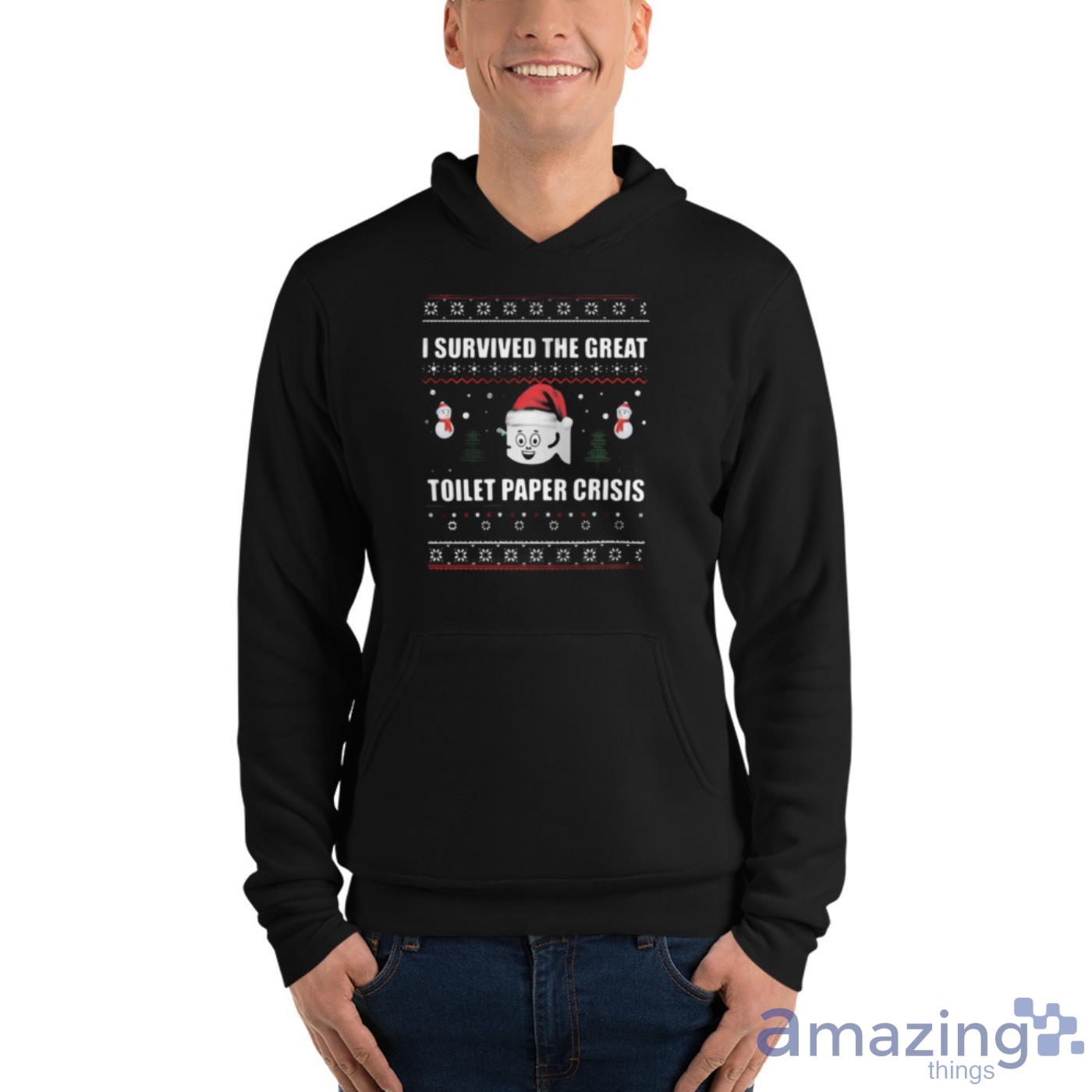 I Survived Great Toilet Paper Crisis Christmas Shirt image I Survived Great Toilet Paper Crisis Christmas Shirt - Unisex Fleece Pullover Hoodie