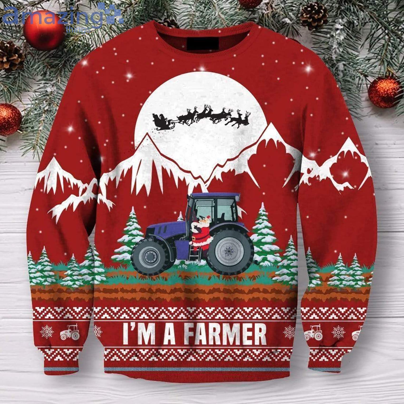 I'm A Farmer Christmas Sweater Sweatshirt For Christmas Product Photo 1