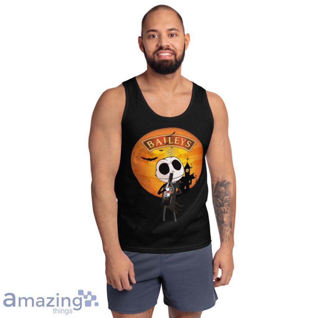 Jack Skellington Hug Liqueur Coffee Aguardiente Baileys Irish Cream Halloween Shirt image Jack Skellington Hug Liqueur Coffee Aguardiente Baileys Irish Cream Halloween Shirt - Ultra Cotton Tank Top