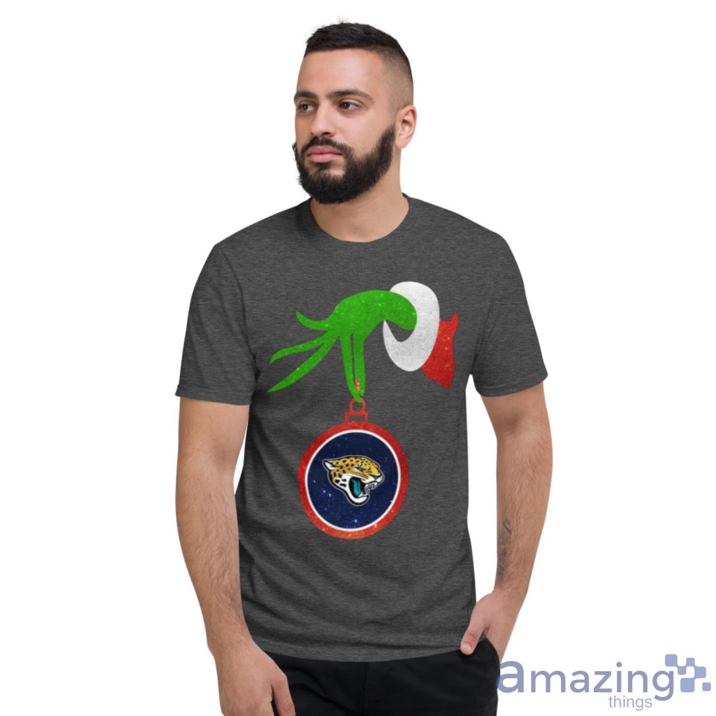 Jacksonville Jaguars Grinch Merry Christmas NFL FootballShirt image Jacksonville Jaguars Grinch Merry Christmas NFL FootballShirt - Short Sleeve T-Shirt-1
